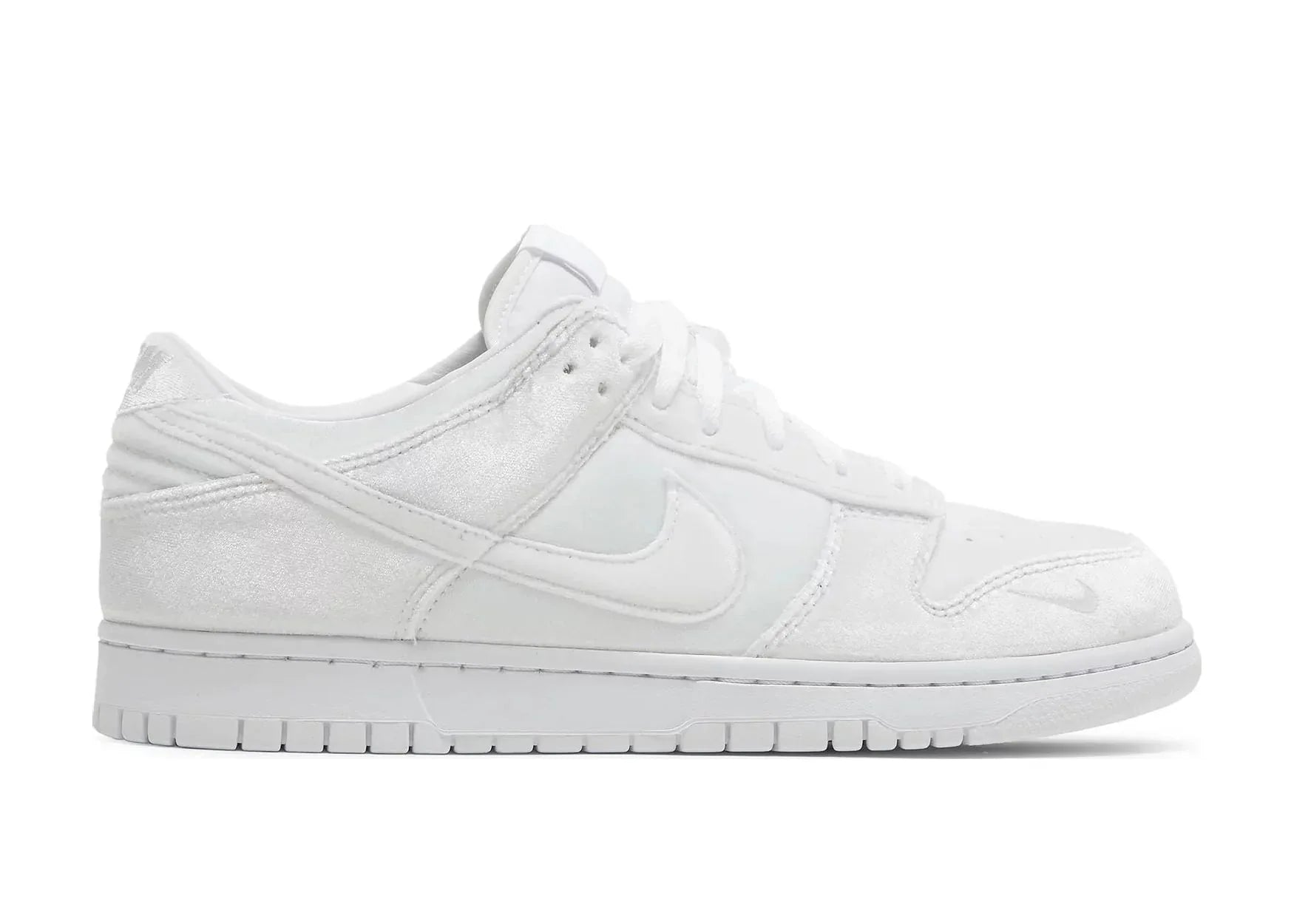 Nike Dunk Low Dover Street Market Triple White Velvet - My Suti