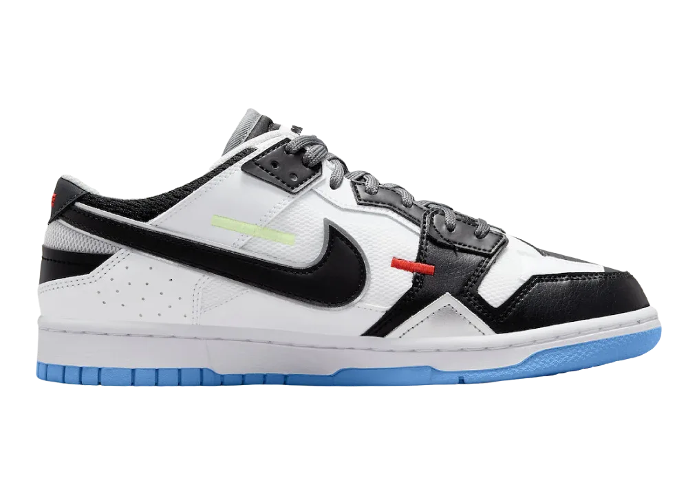 Nike Dunk Low Scrap Black Neutral Grey University Blue White - My Suti