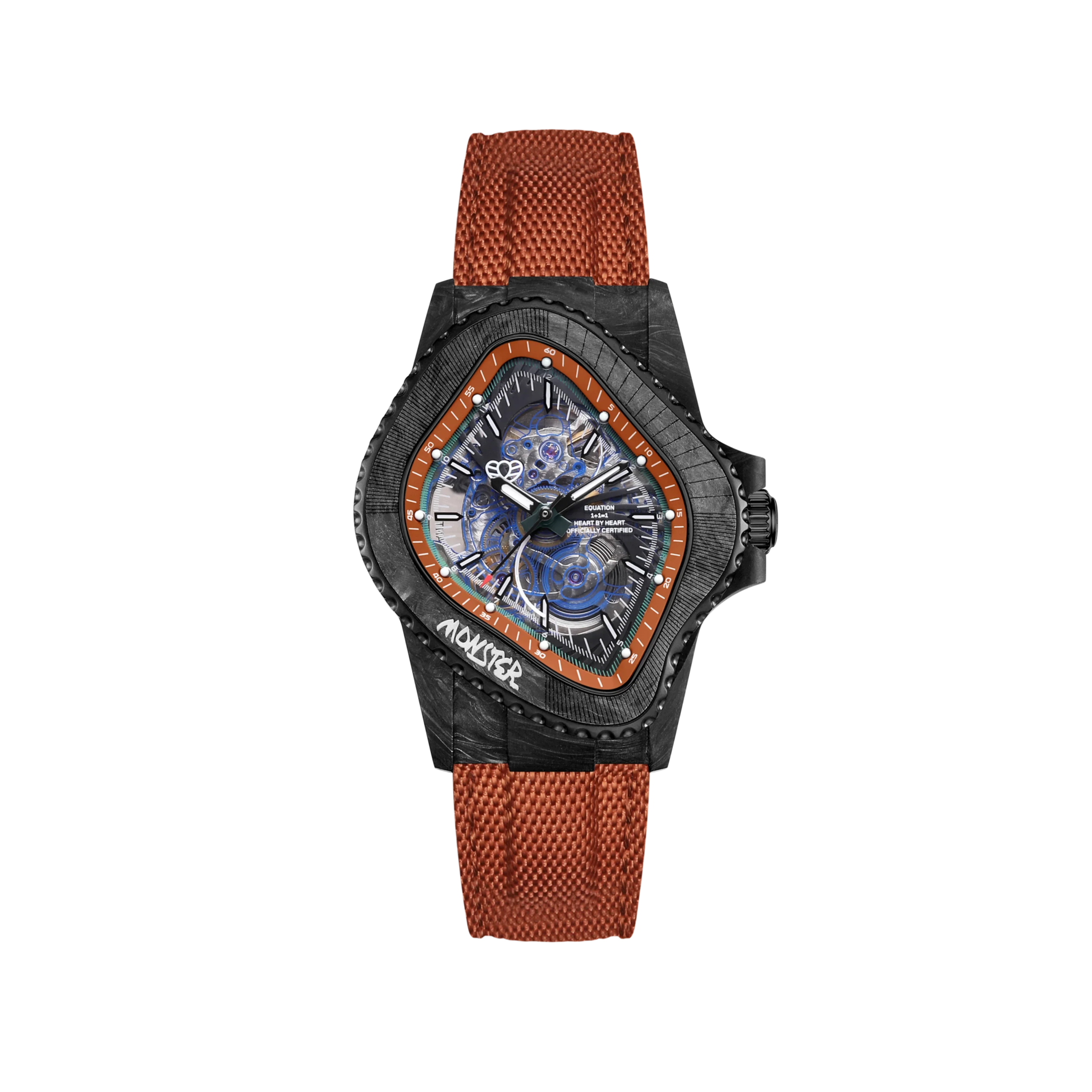 Laarvee Watch Pea005-Cfrpblk/Brown - Görsel 1