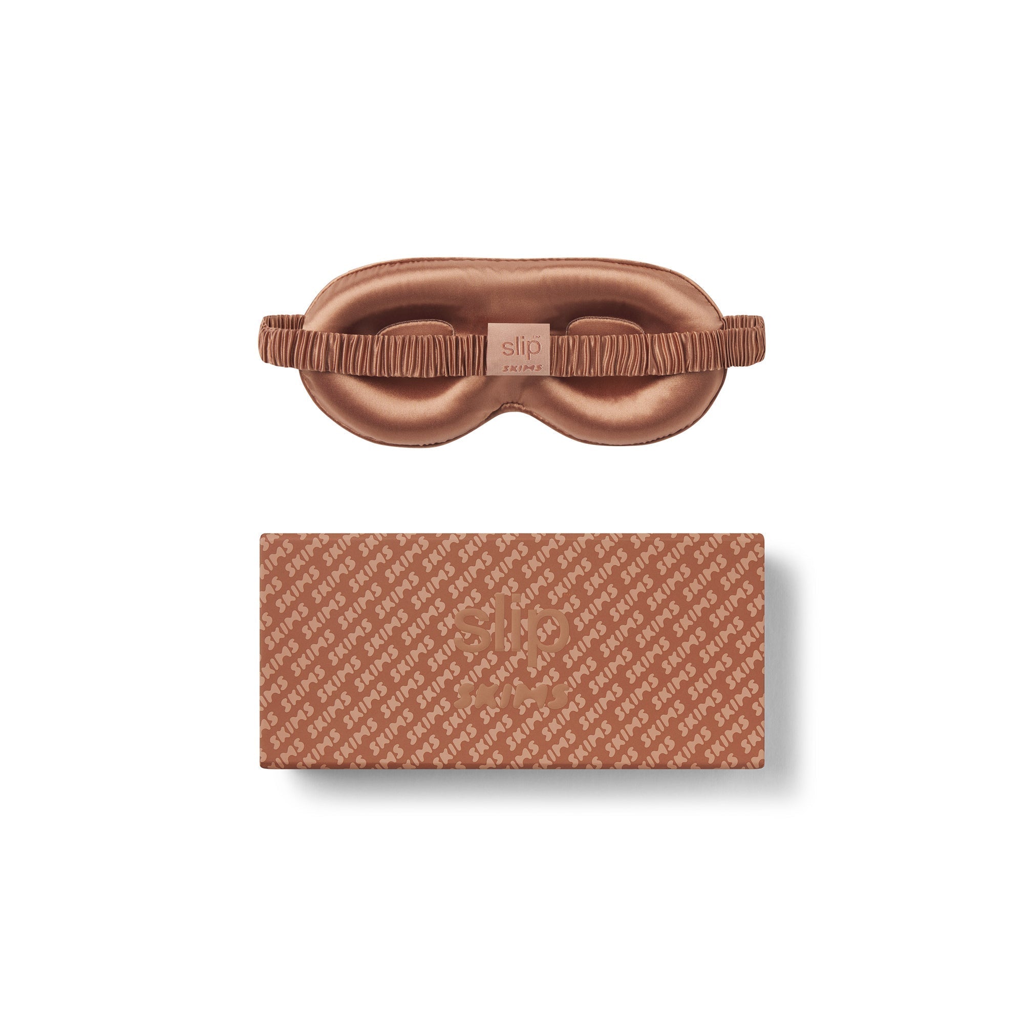 SLIP X SKIMS PURE SILK CONTOUR SLEEP MASK | SIENNA - Görsel 1