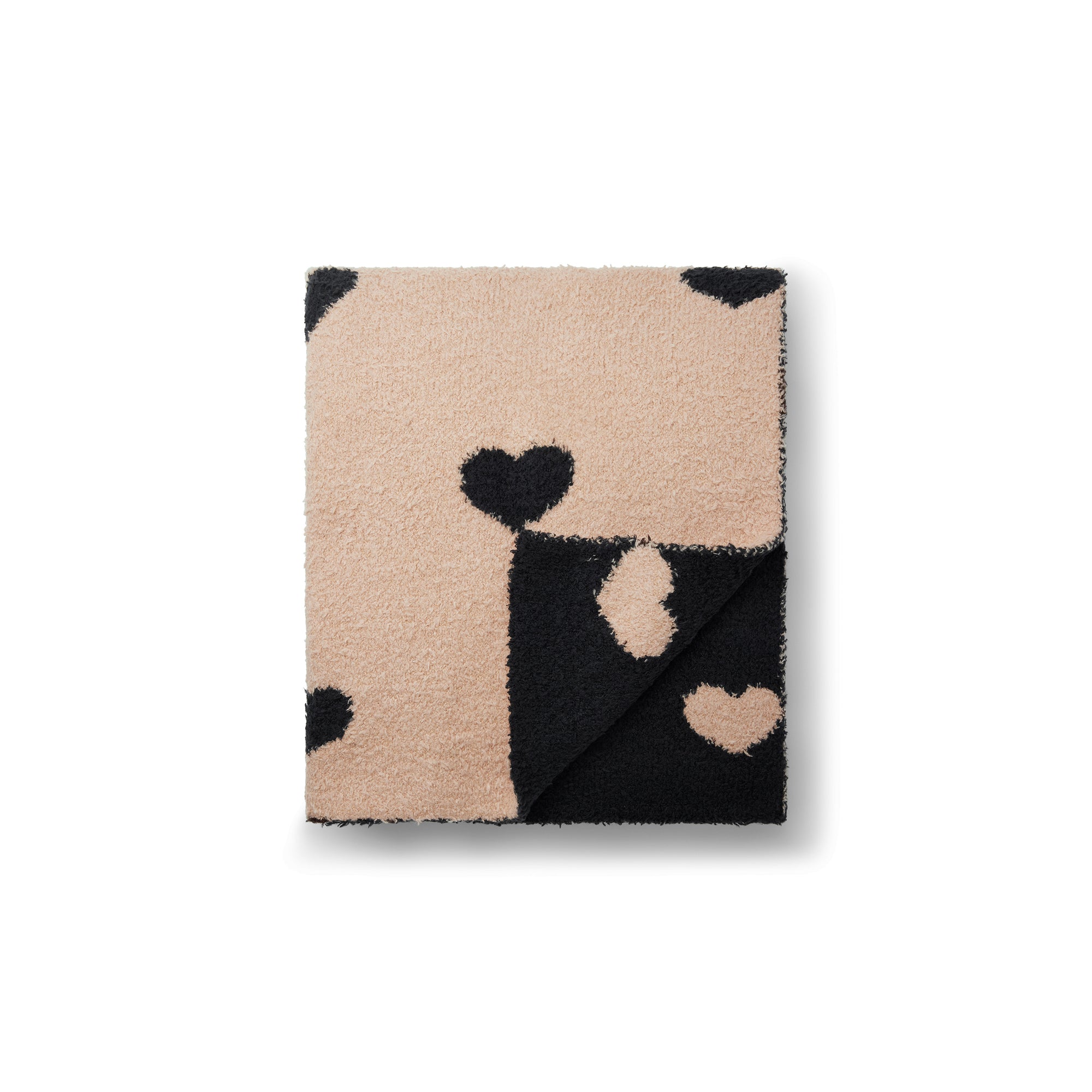 SKIMS COZY KNIT BLANKET | MICA SPACED HEARTS - Görsel 1