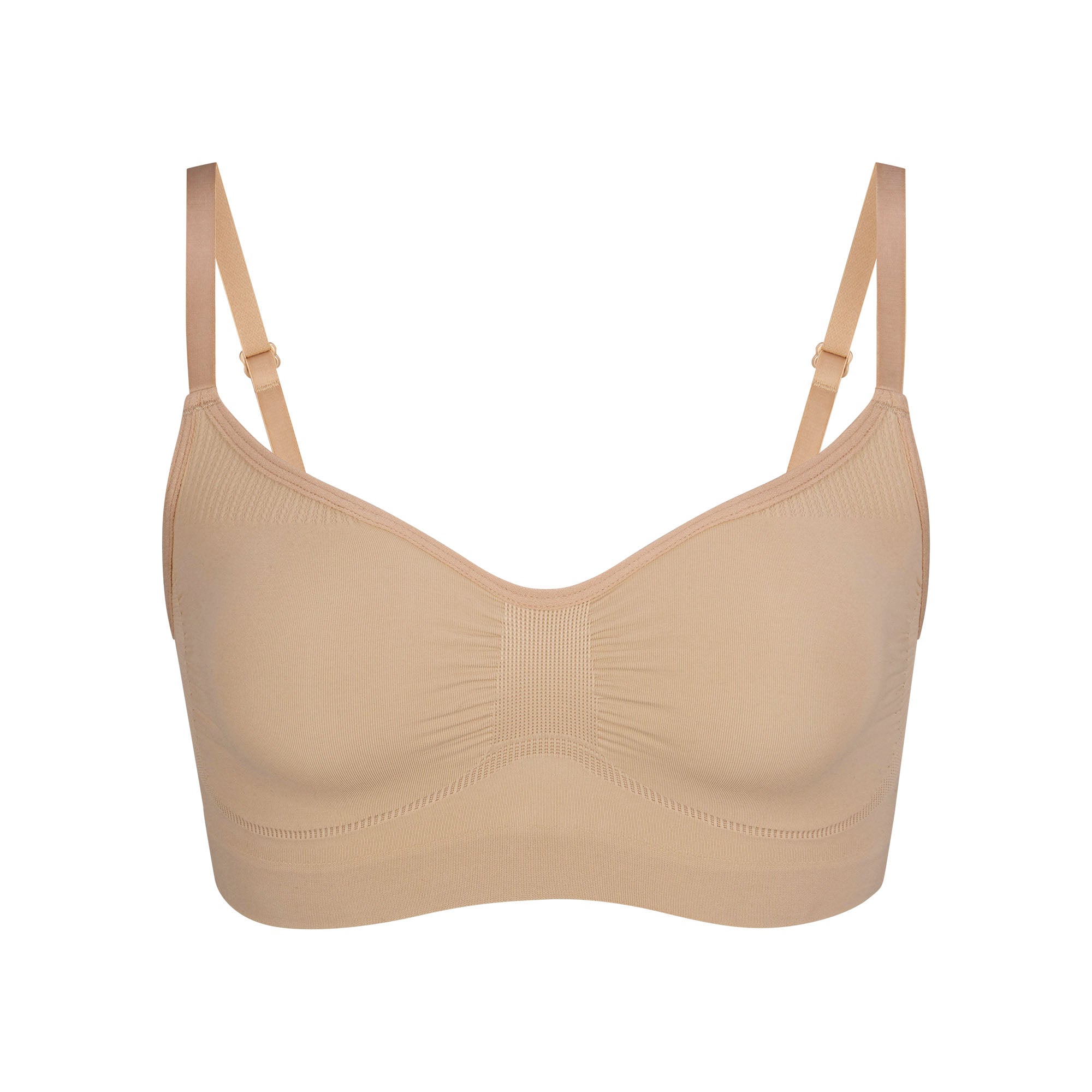 SKIMS SEAMLESS SCULPT BRALETTE | CLAY