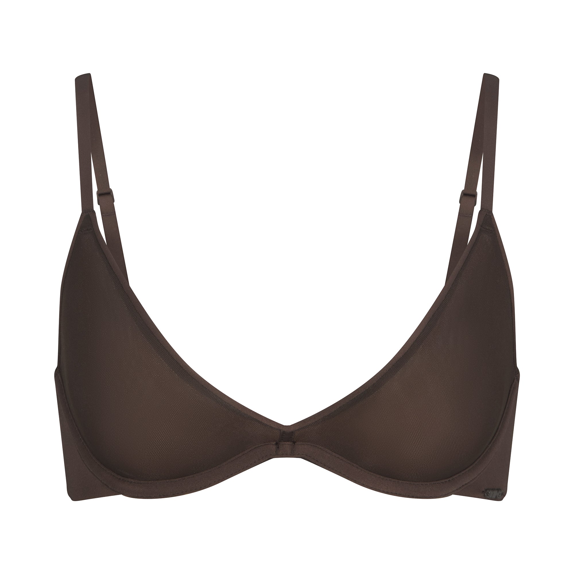 SKIMS WEIGHTLESS SCOOP BRA | ESPRESSO - Görsel 1