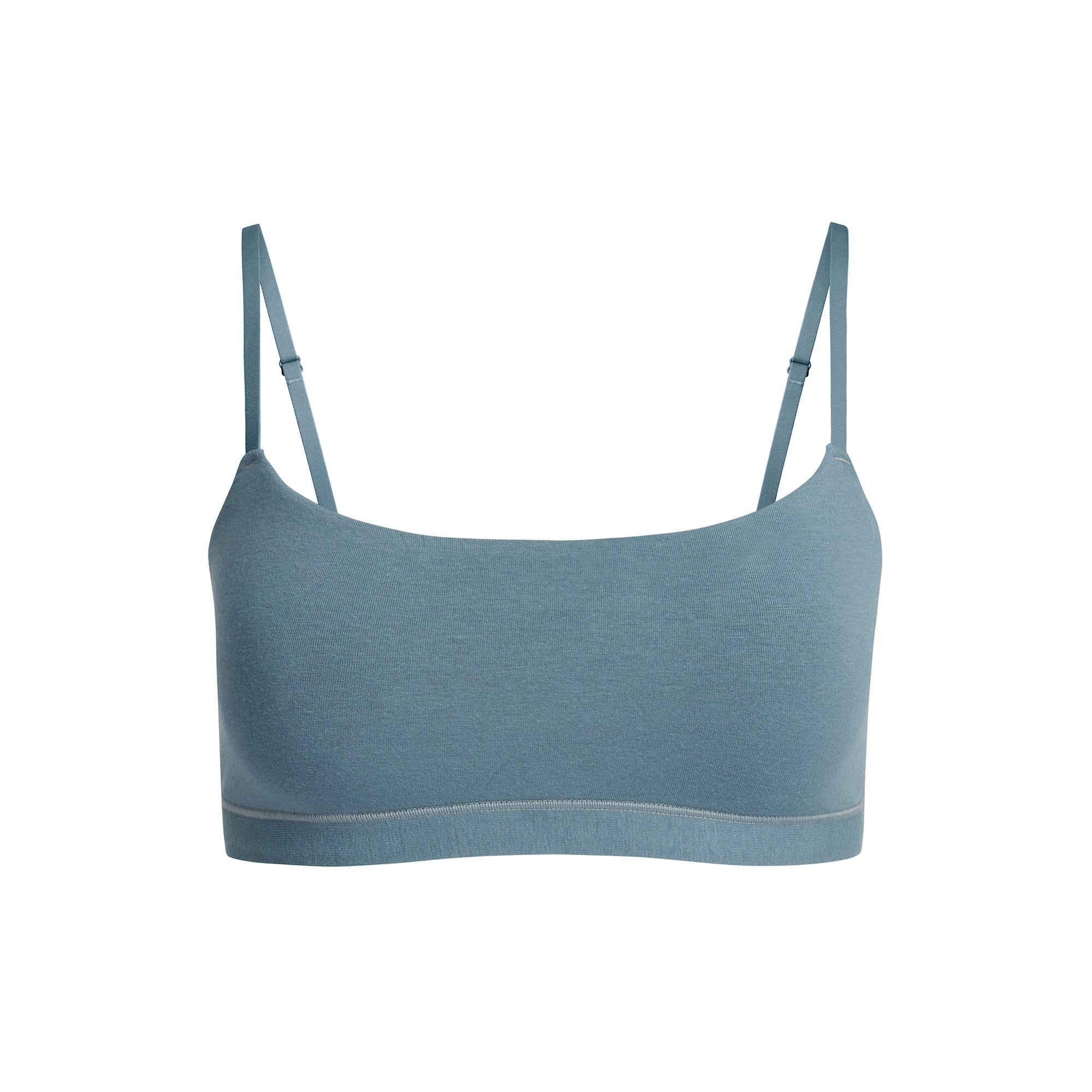 SKIMS COTTON JERSEY SCOOP BRALETTE | KYANITE