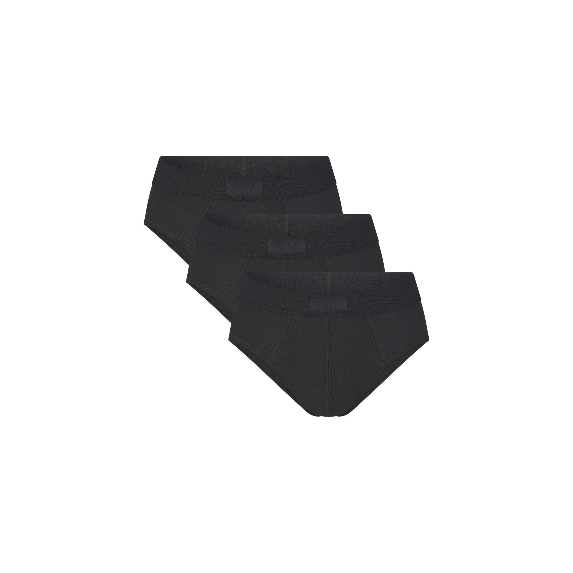 SKIMS COTTON MENS BRIEF 3-PACK | ONYX