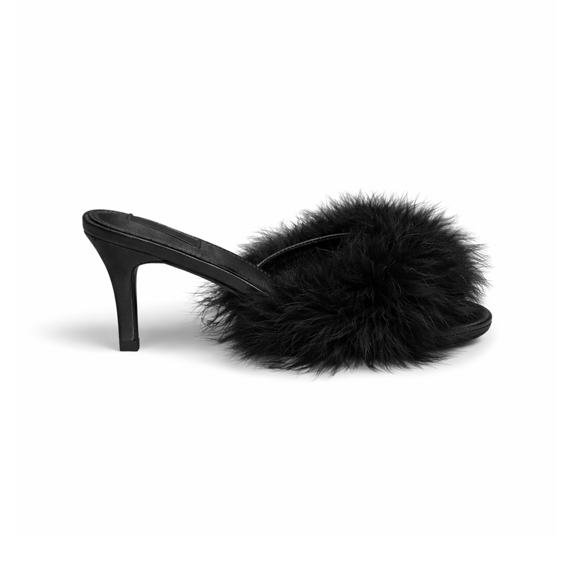 SKIMS FEATHER KITTEN HEEL | ONYX - Görsel 1