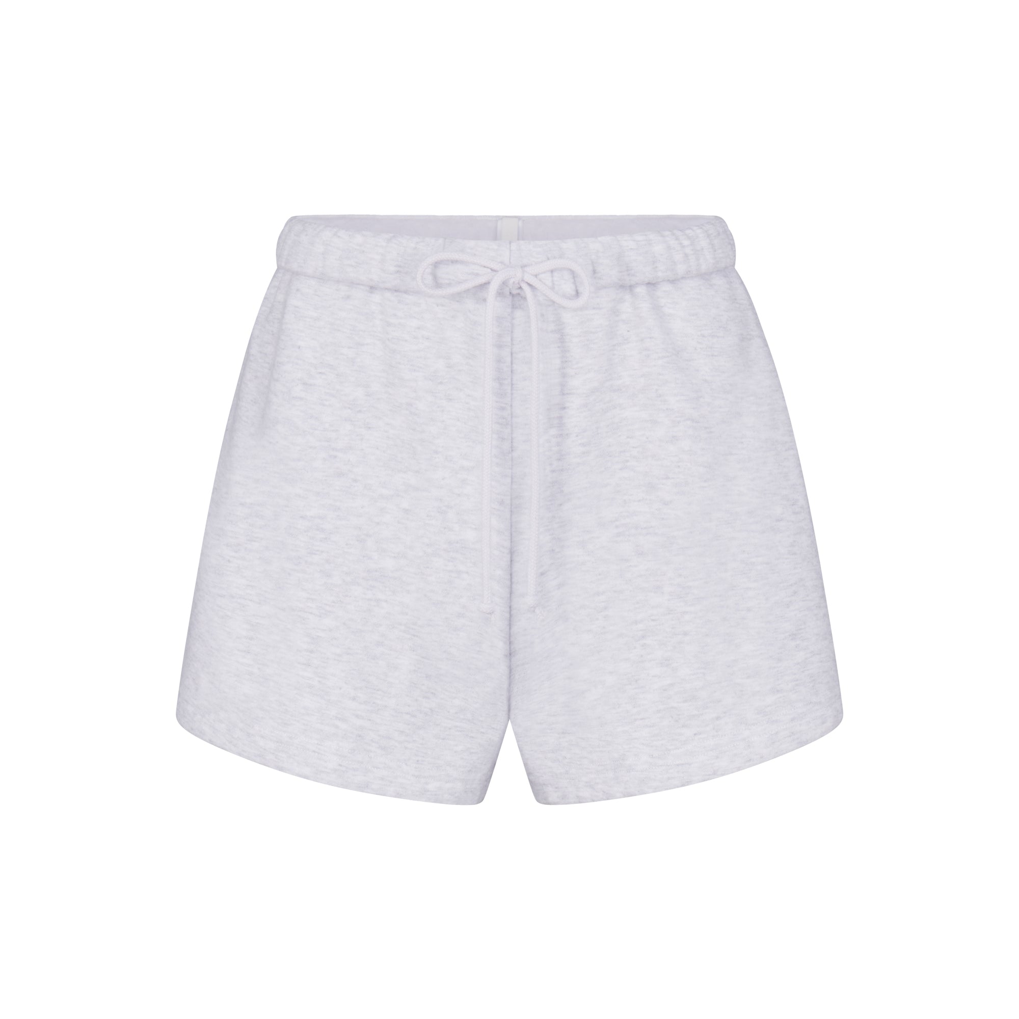 SKIMS COTTON FLEECE SHORT | LIGHT HEATHER GREY