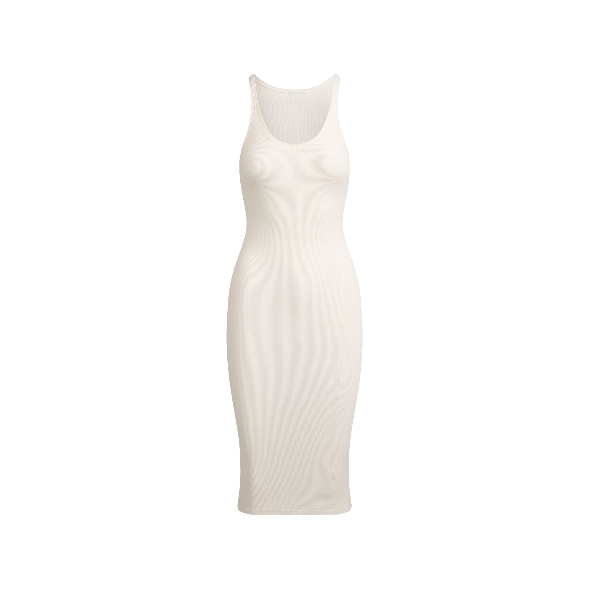 SKIMS COTTON RIB TANK MIDI DRESS | MARBLE