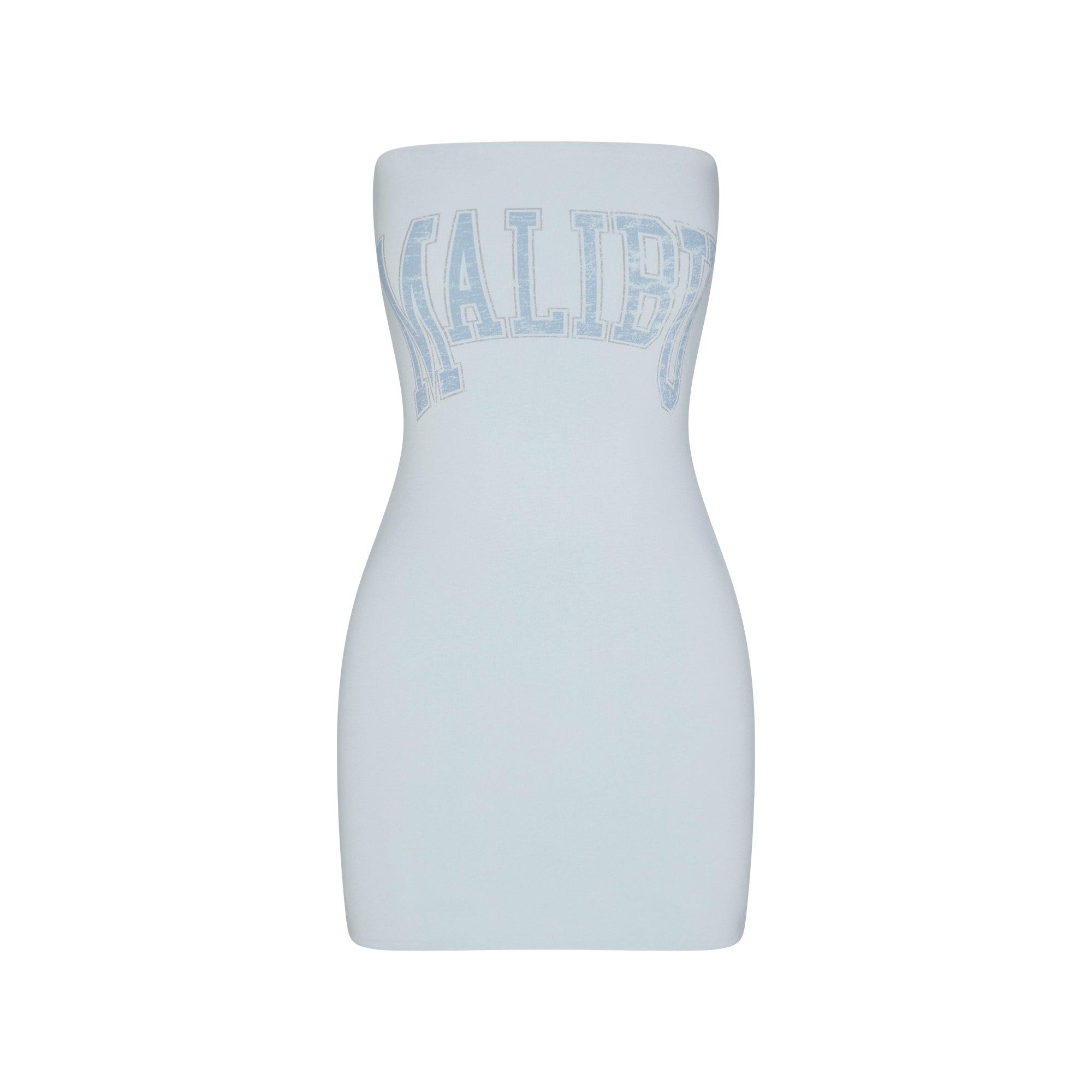 SKIMS COTTON JERSEY MINI TUBE DRESS | OPAL MALIBU - Görsel 1