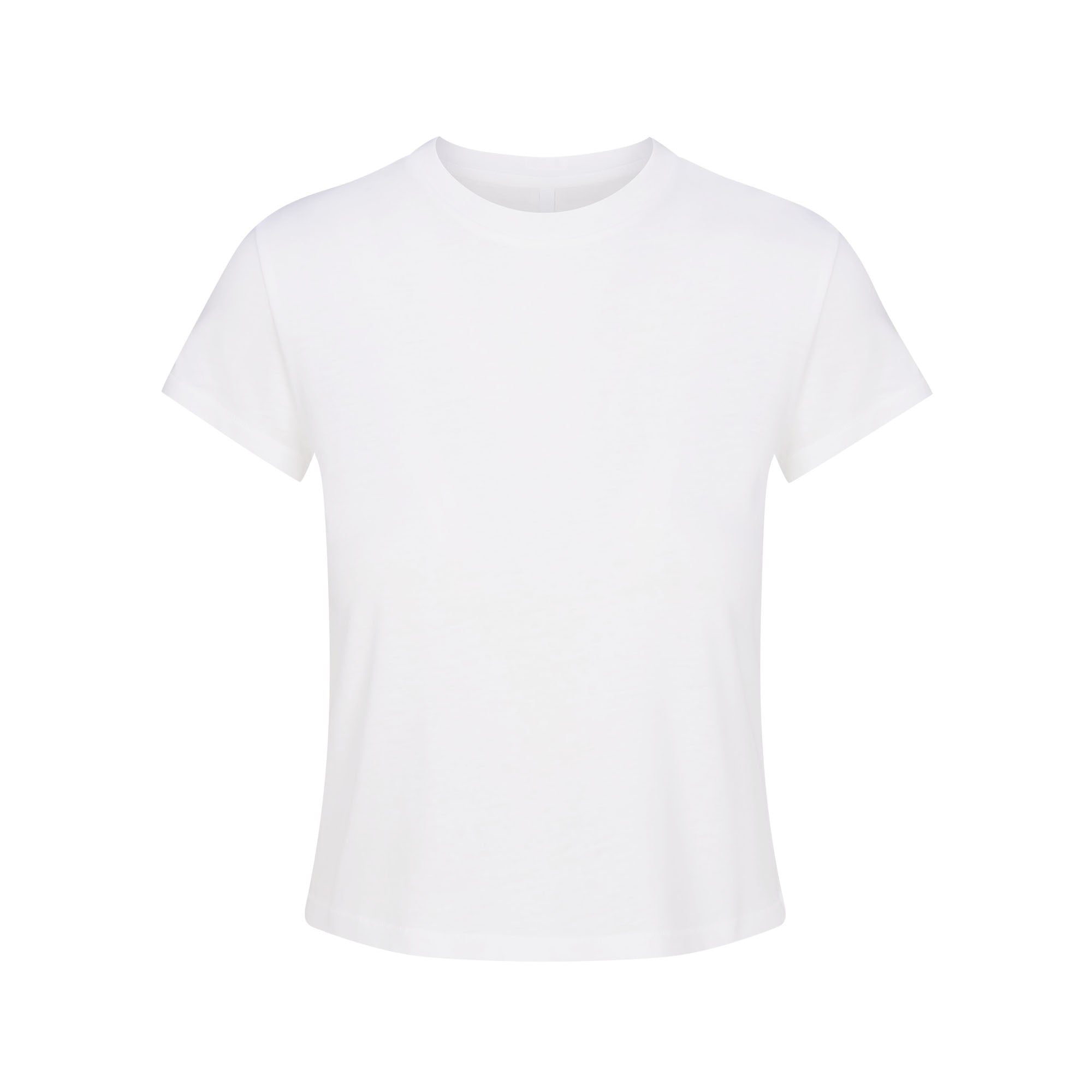 SKIMS RELAXED TEES SHRUNKEN T-SHIRT | SNOW