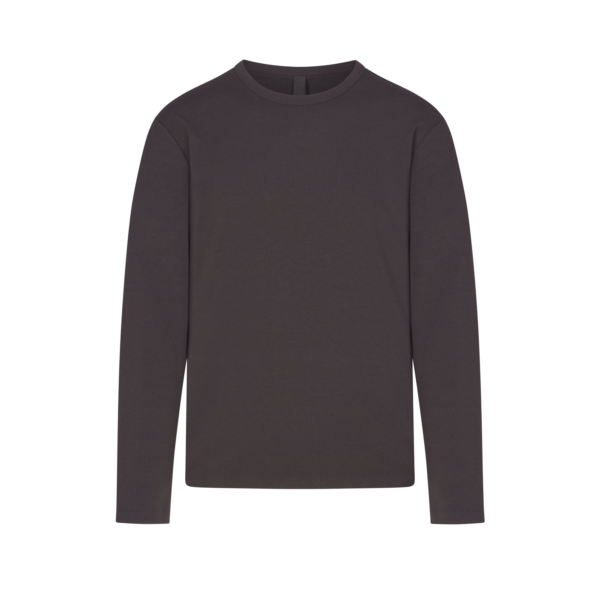 SKIMS JERSEY LOUNGE MENS RELAXED LONG SLEEVE T-SHIRT | ASH - Görsel 1
