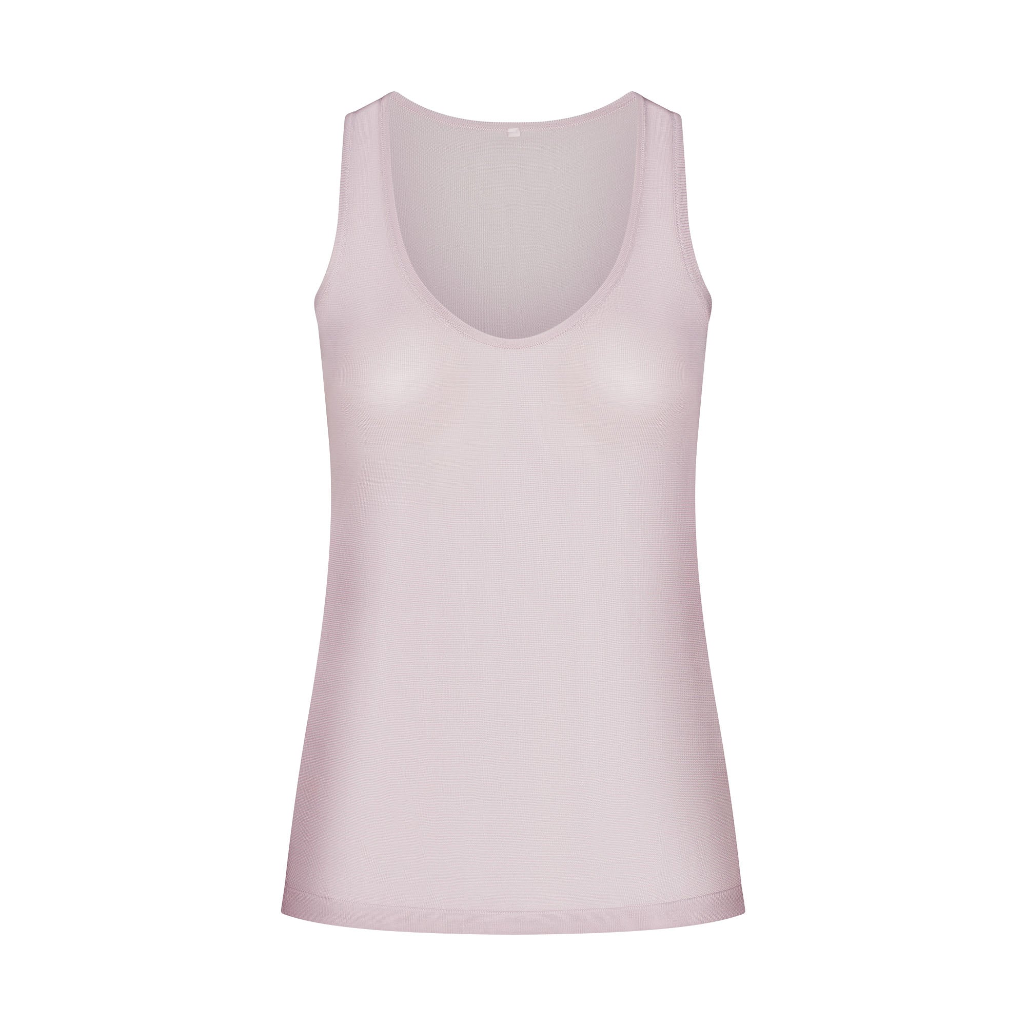 SKIMS SLINKY KNIT SCOOP LONG TANK | IRIS MICA - Görsel 1