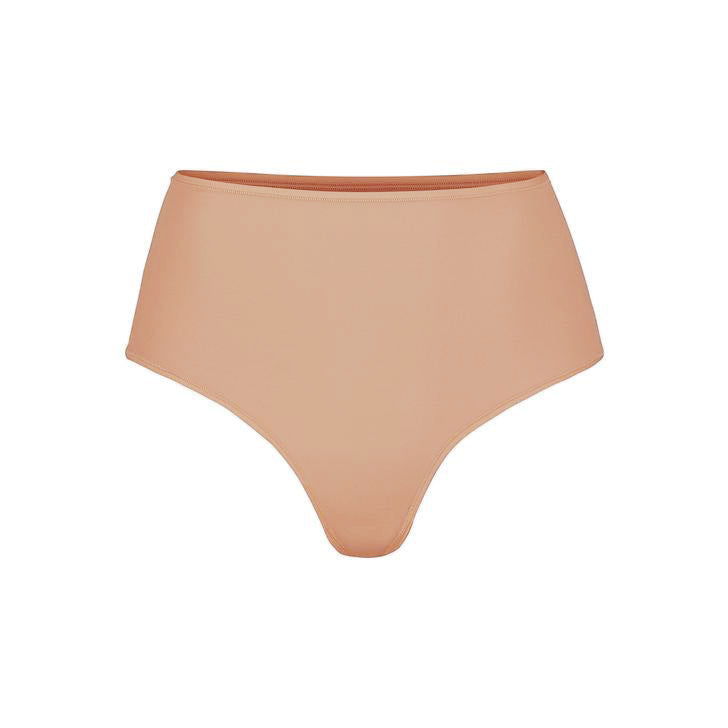 SKIMS FITS EVERYBODY HIGH-WAISTED THONG | OCHRE