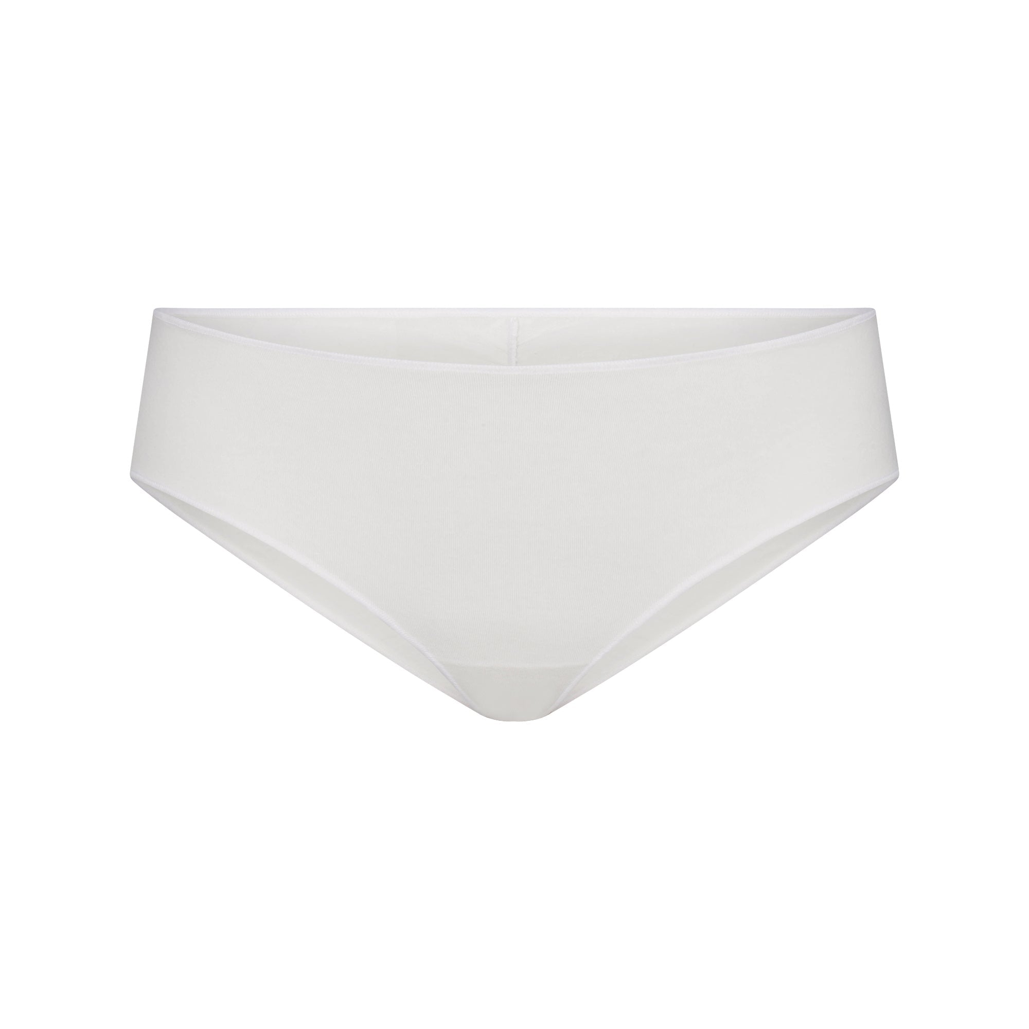 SKIMS LIGHTWEIGHT COTTON RUCHED BACK HIPSTER | MARBLE TONAL - Görsel 1