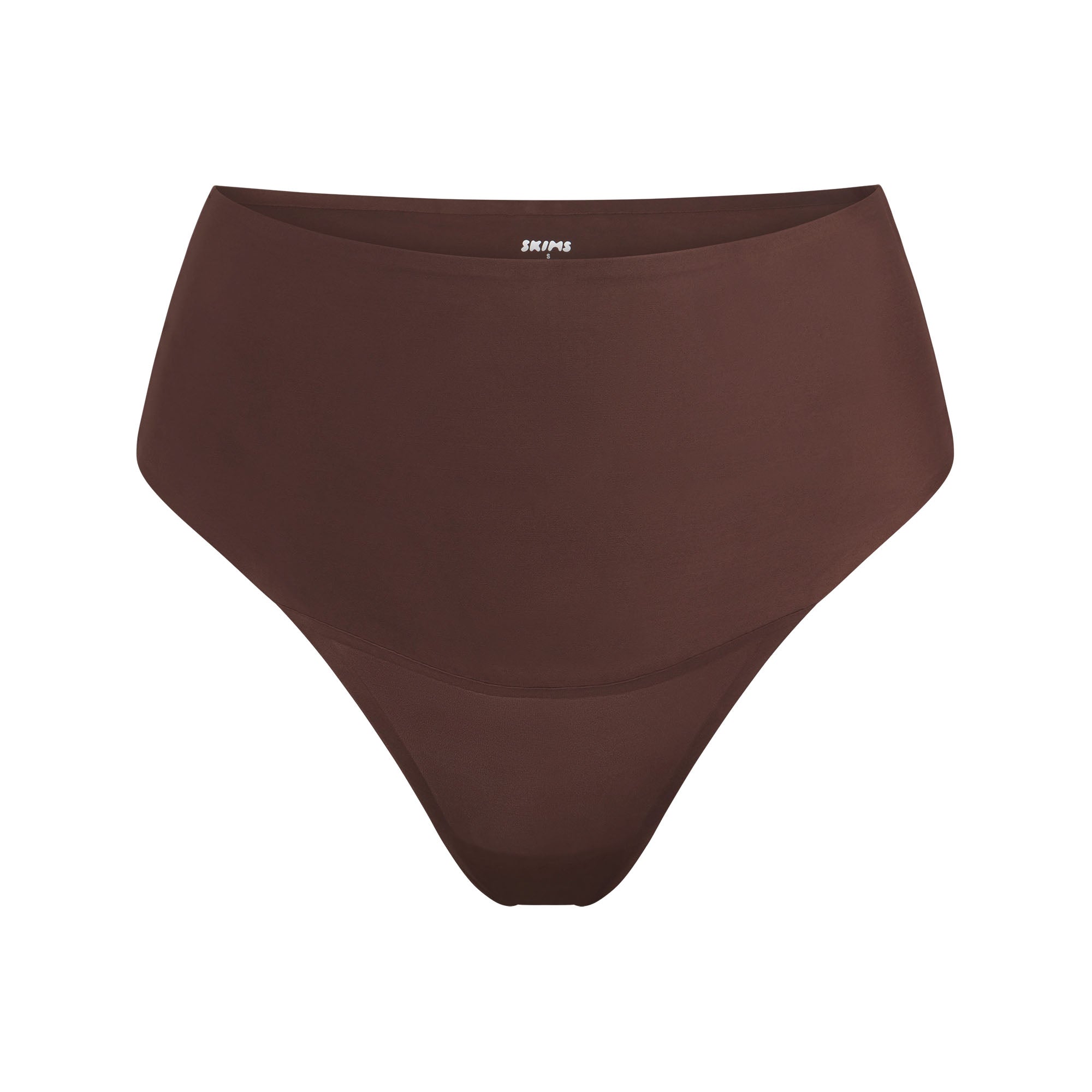 SKIMS SMOOTHING INTIMATES HIGH-WAISTED THONG | COCOA