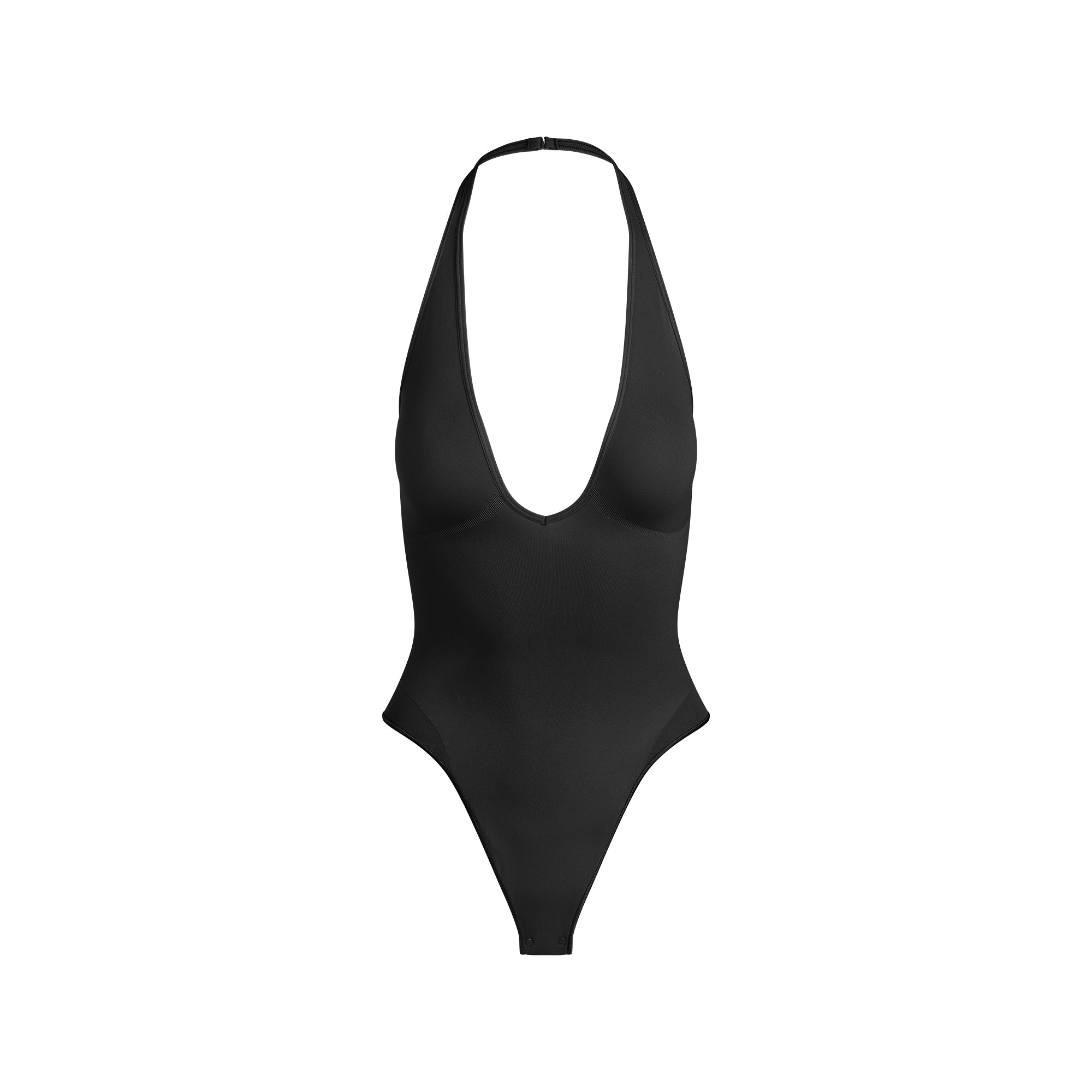 SKIMS SEAMLESS SCULPT DEEP PLUNGE THONG BODYSUIT | ONYX - Görsel 1