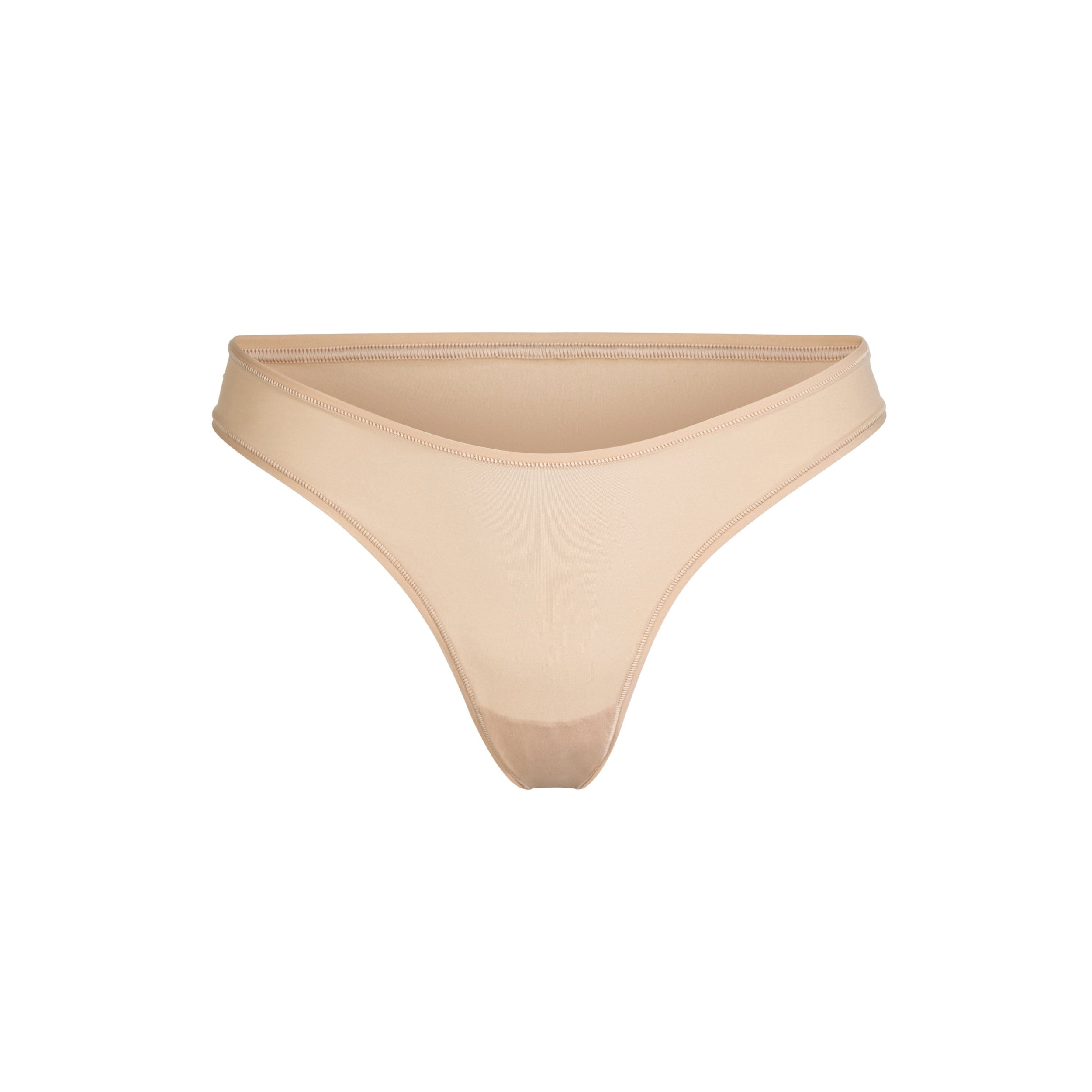 SKIMS FITS EVERYBODY DIPPED FRONT THONG | CLAY