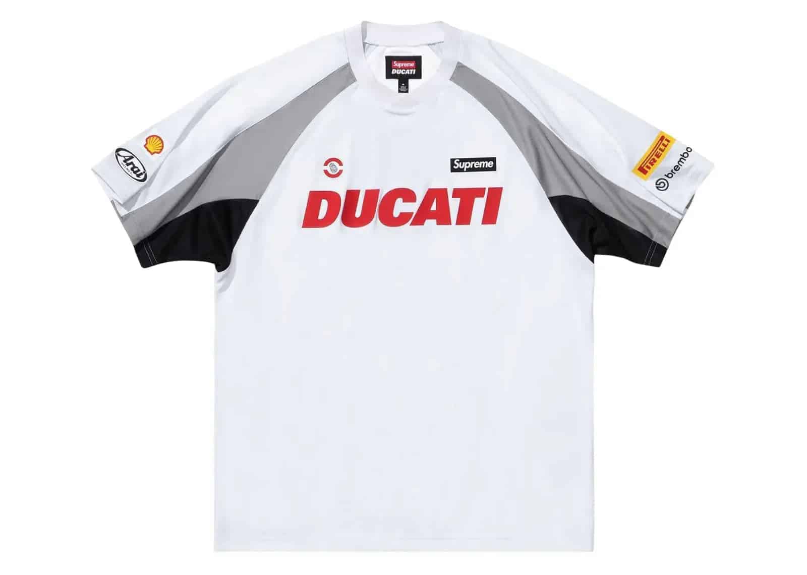 Supreme Ducati Soccer Jersey White - My Suti