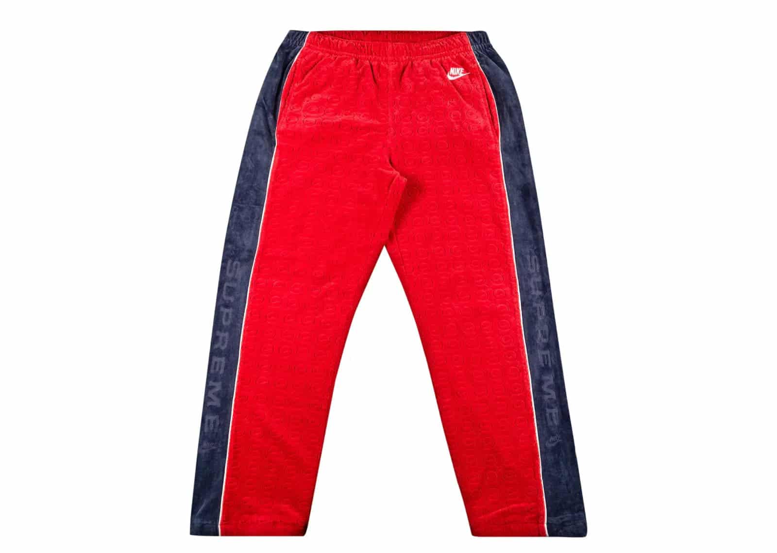 Supreme Velour Track Pant Red - My Suti