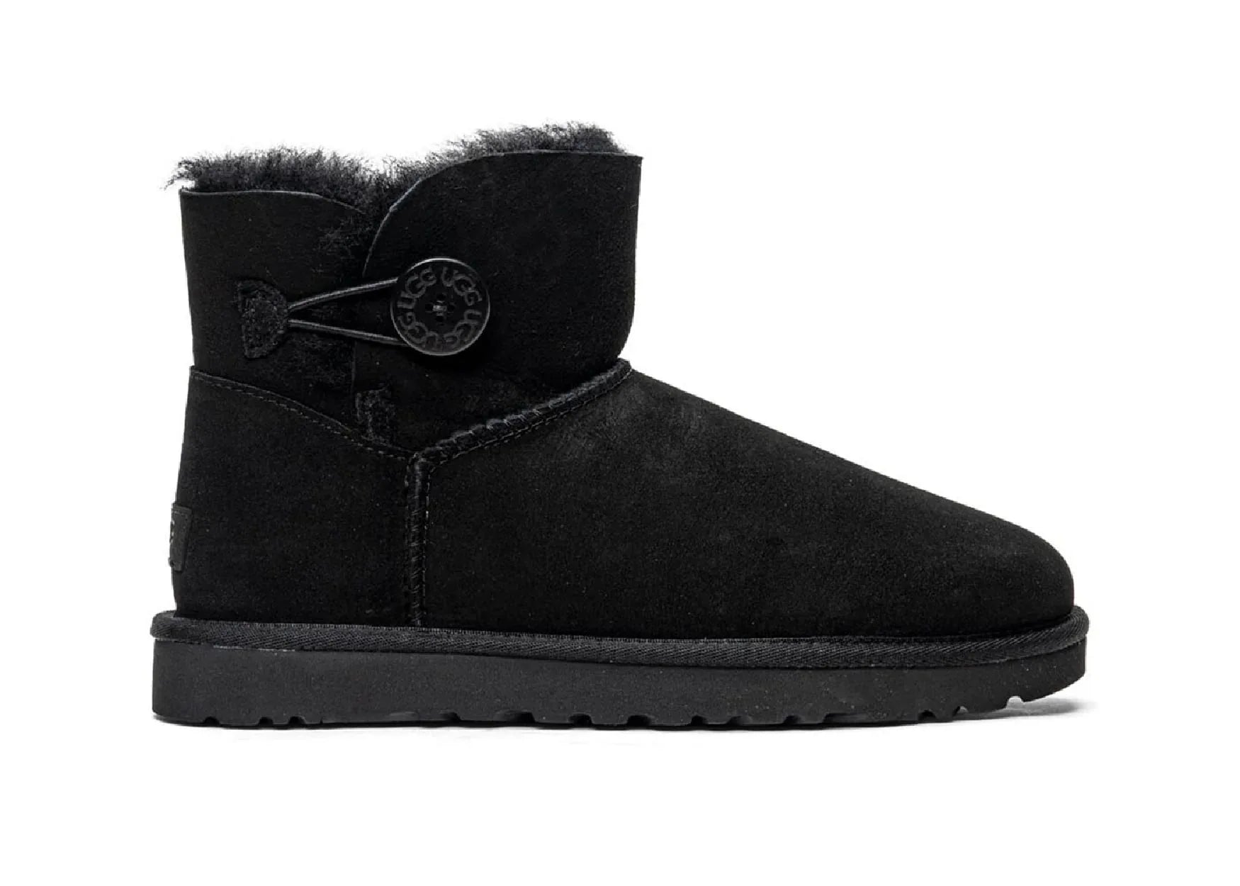 Ugg Mini Bailey Button II Black - My Suti Ugg Mini Bailey Button II Black - My Suti