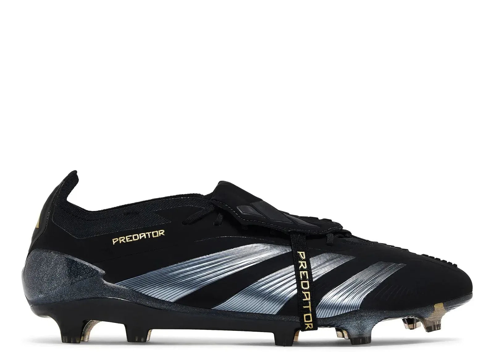adidas Predator Elite Foldover Tongue FG Core Black Carbon Gold Metallic - My Suti
