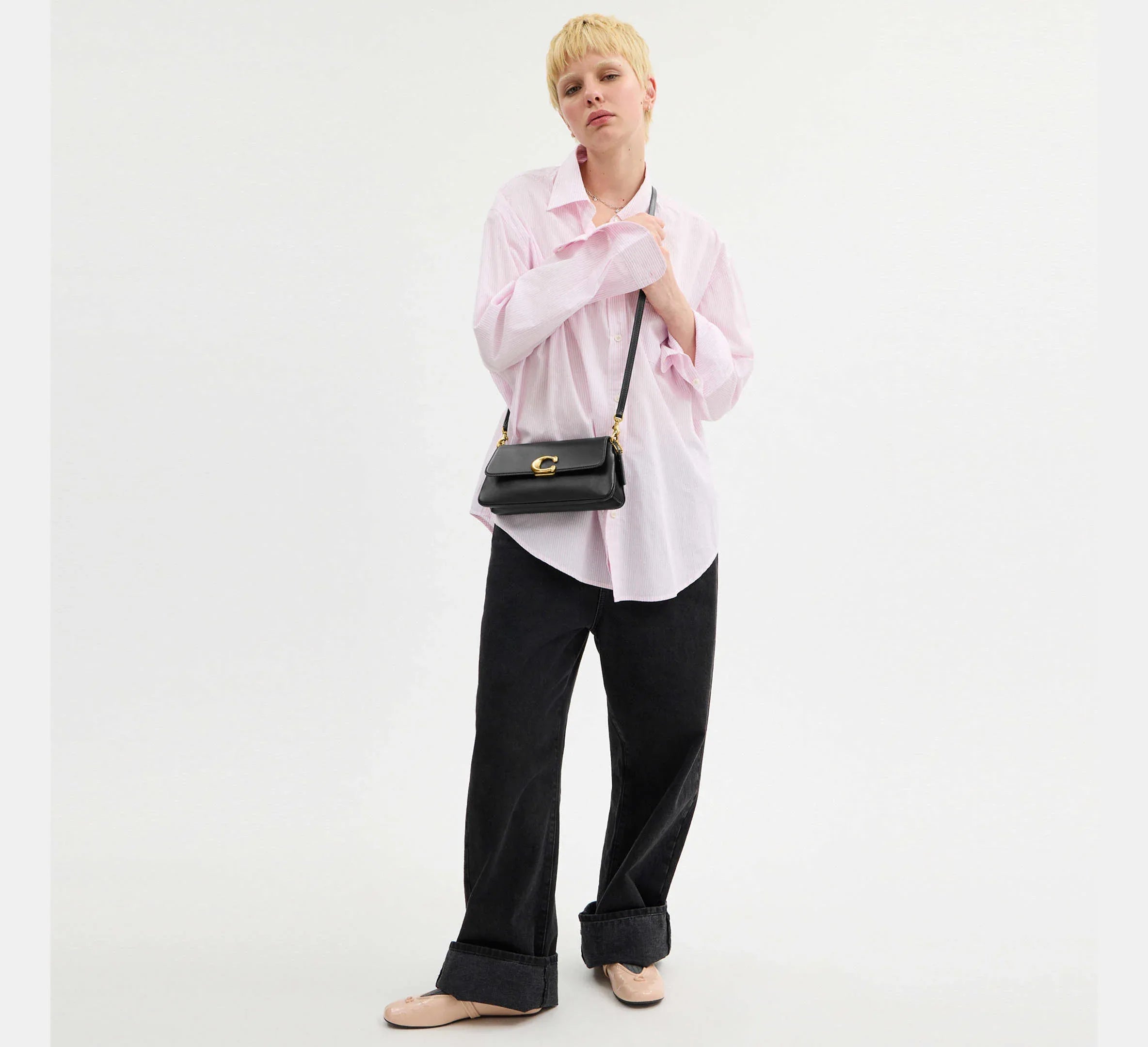 Coach Jet Shoulder Bag - Brass/Black - My Suti