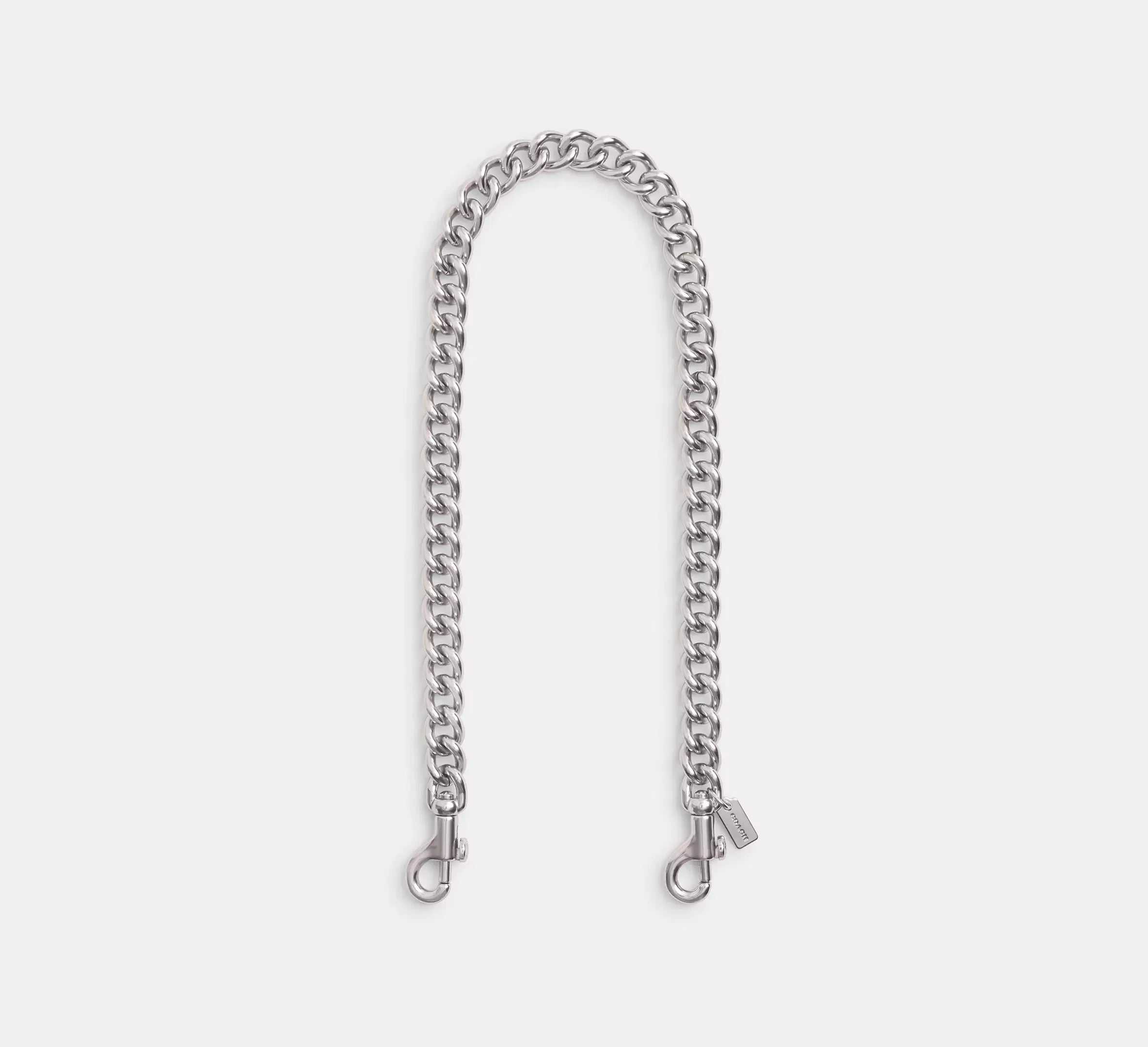 Coach Short Chunky Curb Chain Strap - Silver - My Suti