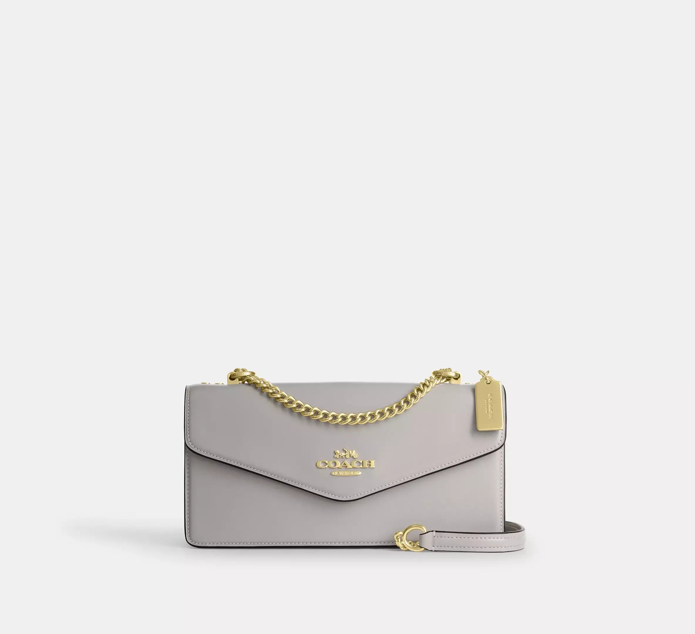 Coach Klare Envelope Crossbody Bag - Gold/Dove Grey - My Suti