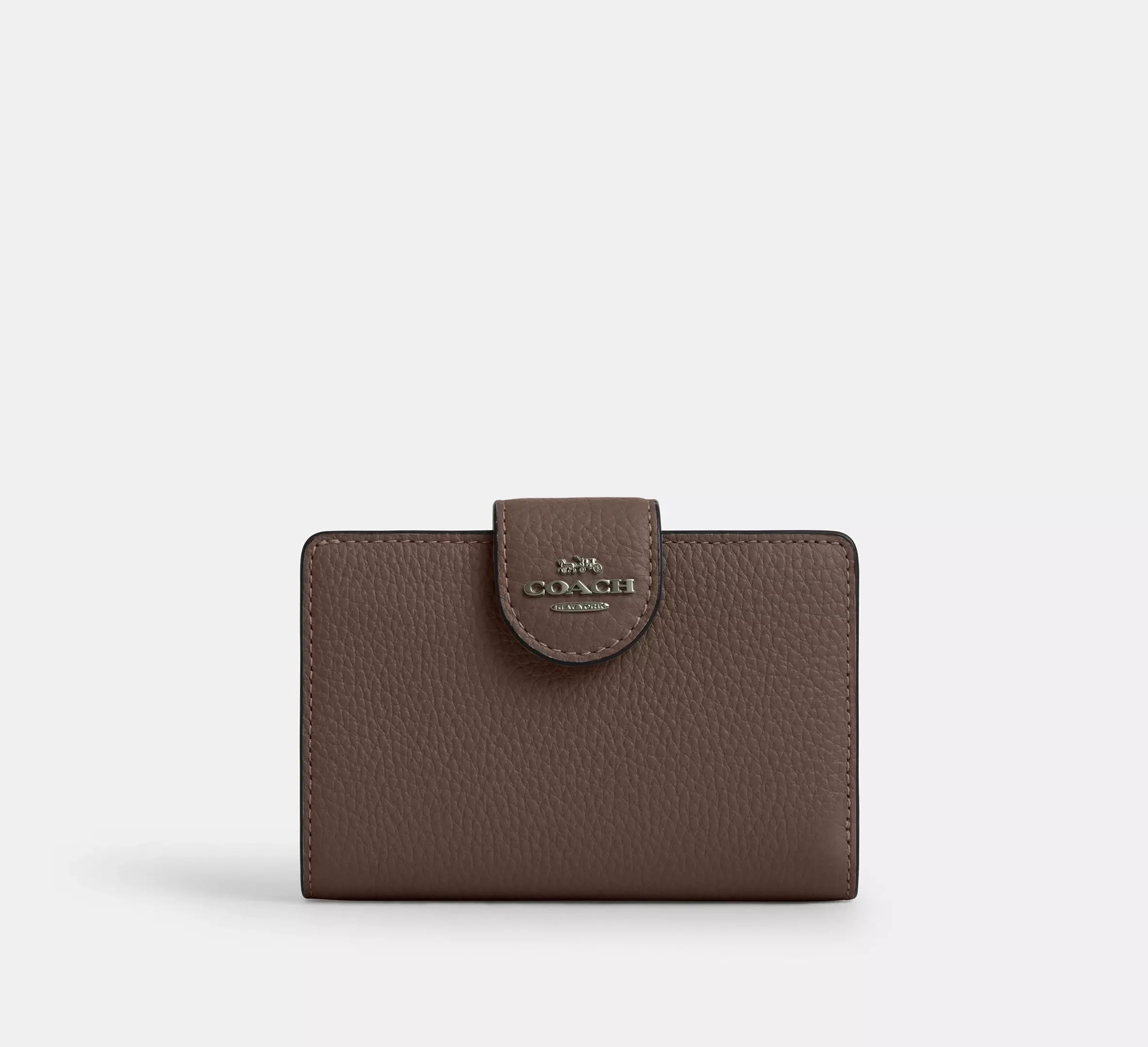 Coach Medium Corner Zip Wallet - Gunmetal - My Suti