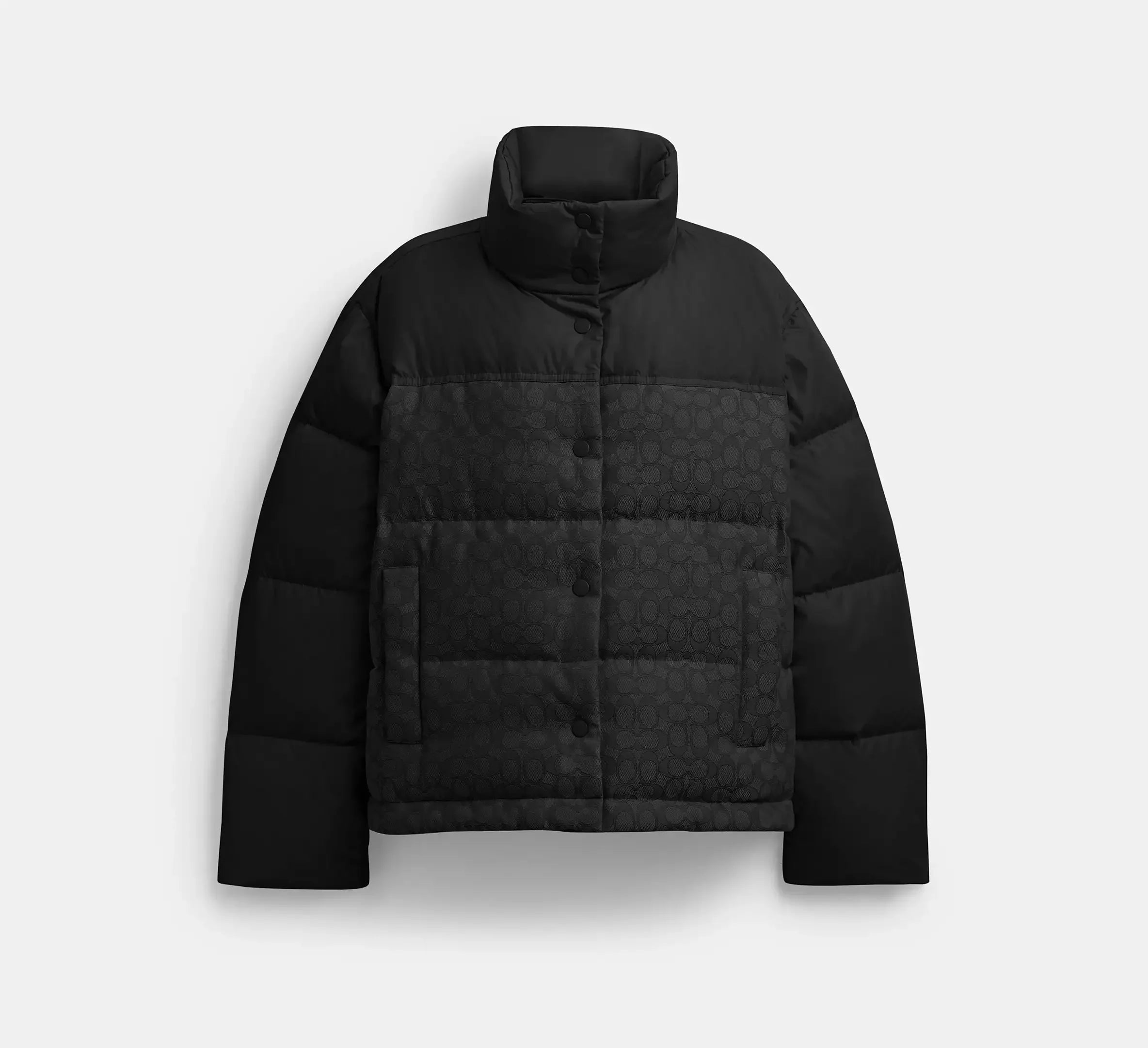 Coach Signature Down Jacket - Black - My Suti