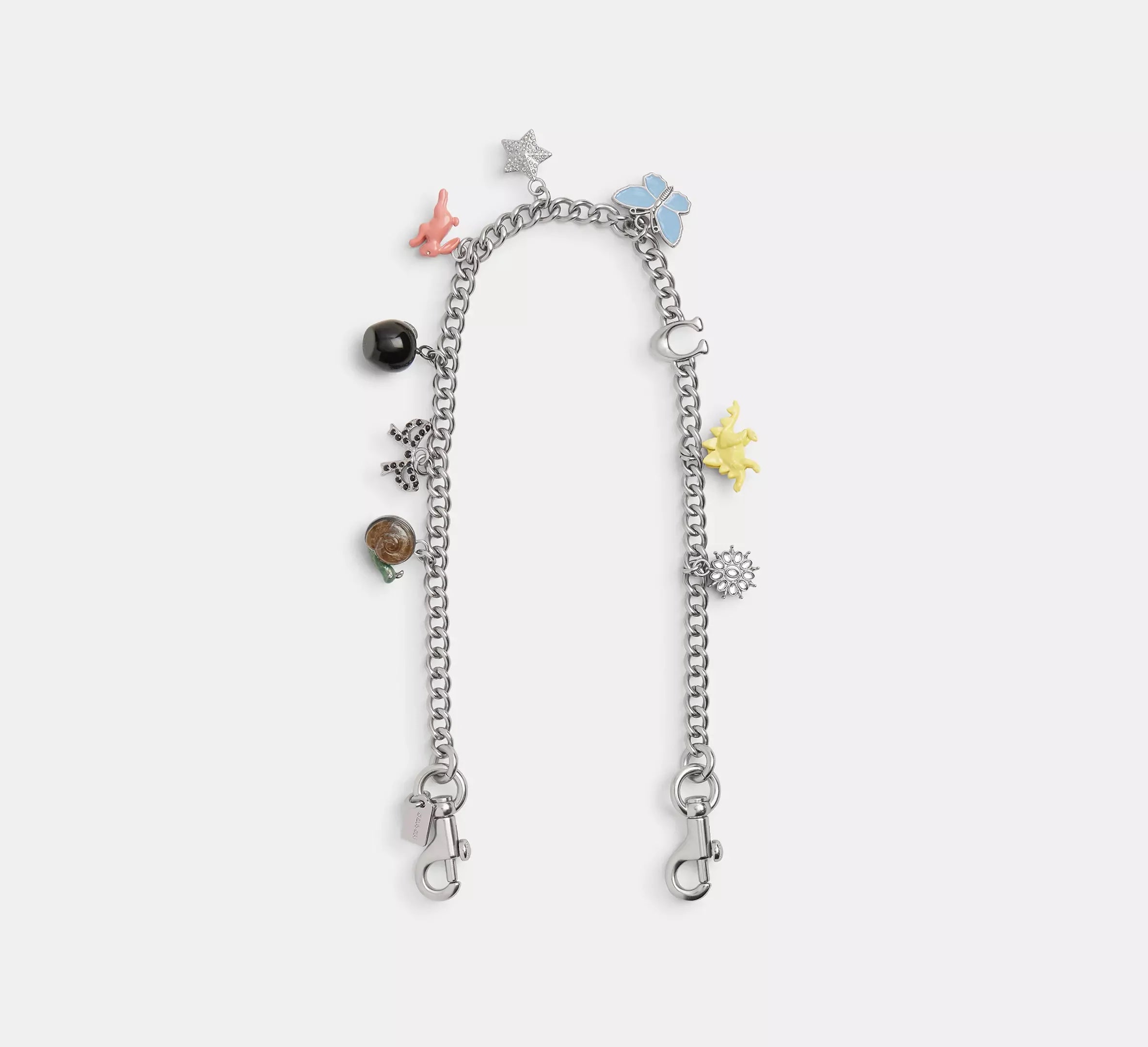 Coach Chain Strap With Charms - Silver/Multi - My Suti
