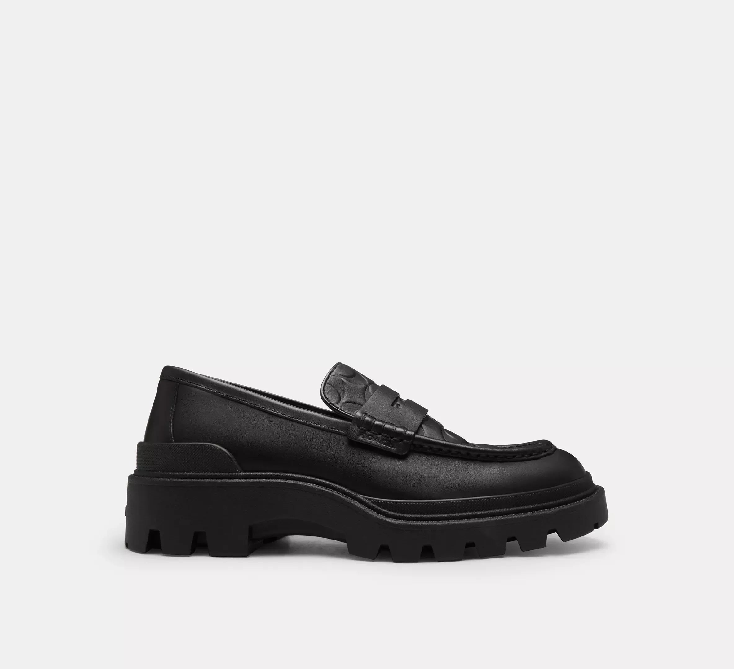 Coach Men's Loafer In Signature Leather - Black - My Suti