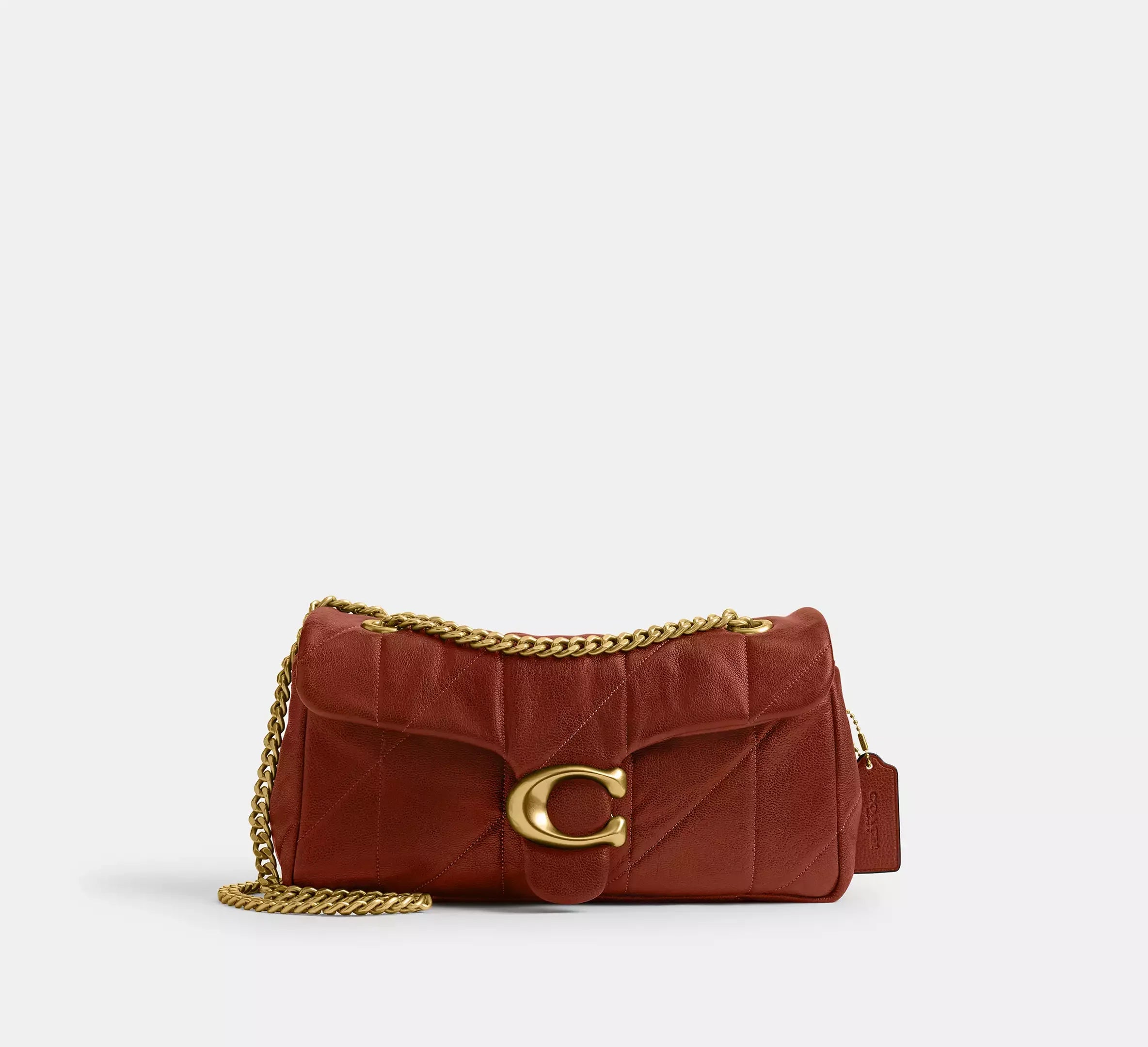 Coach Tabby Shoulder Bag 26 With Quilting - Brass/Pecan - My Suti