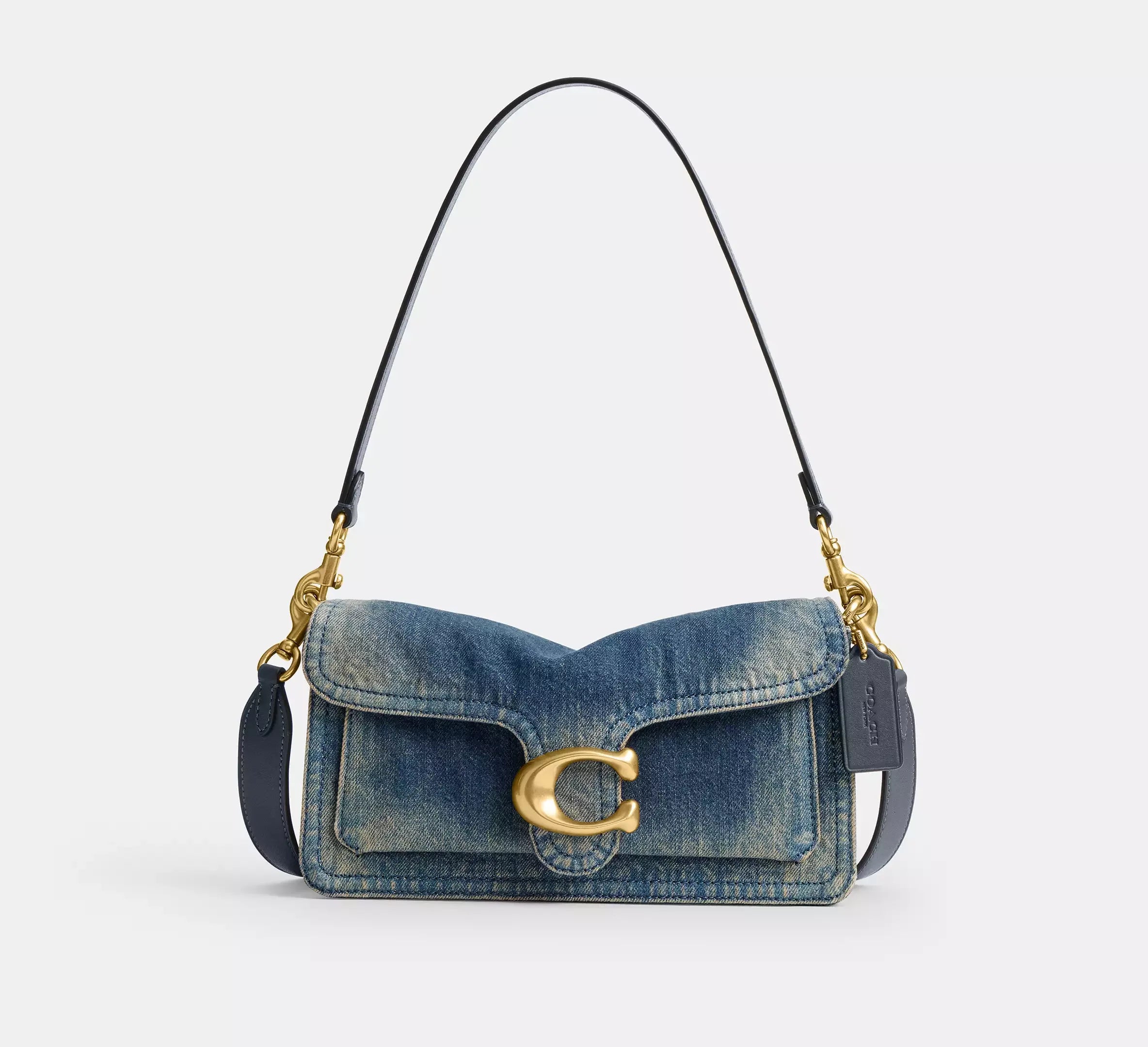 Coach Tabby Shoulder Bag 26 In Regenerative Cotton Denim - Denim/Brass/Dark Indigo - My Suti