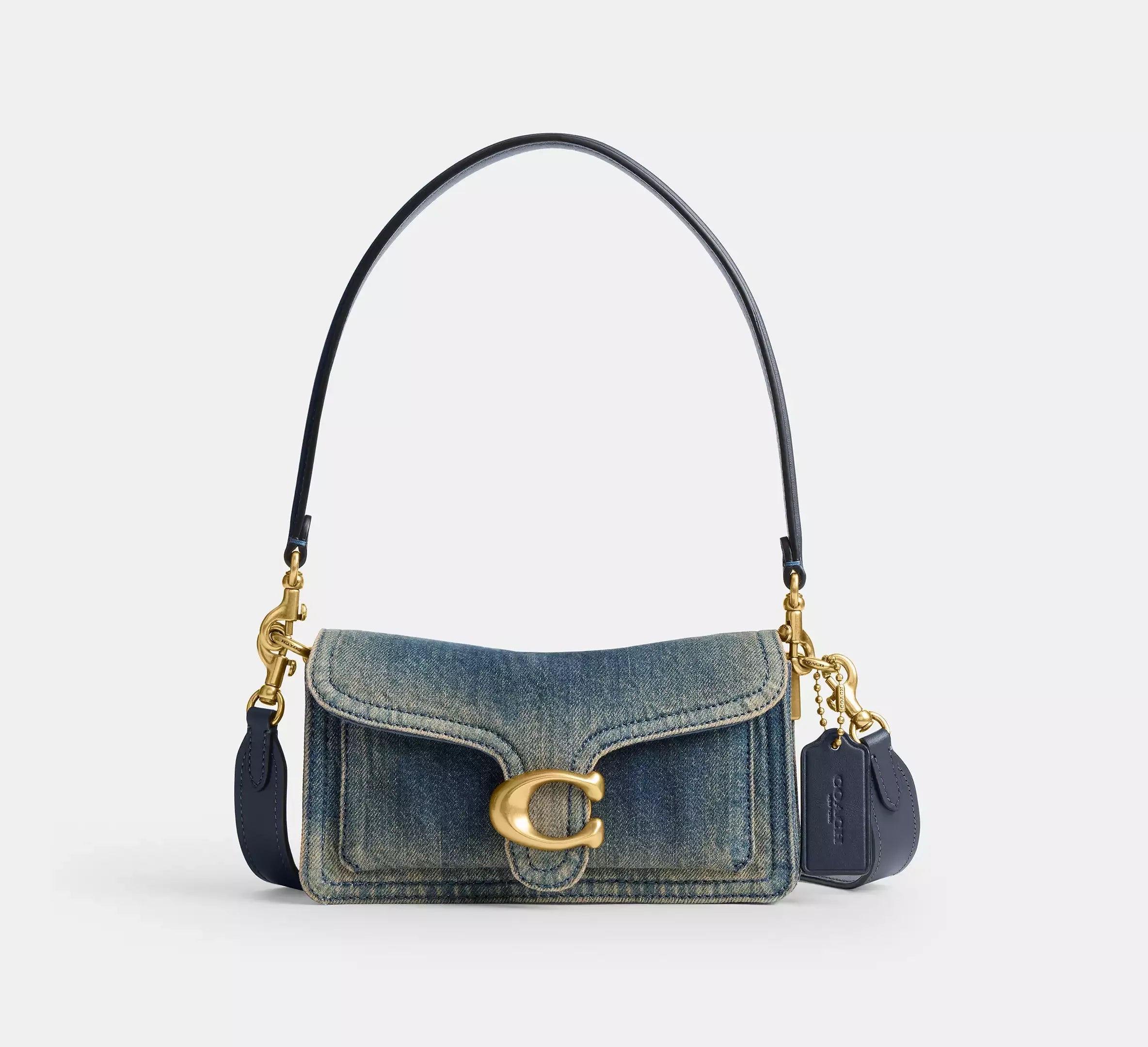 Coach Tabby Shoulder Bag 20 In Regenerative Cotton Denim - Denim/Brass/Dark Indigo - My Suti