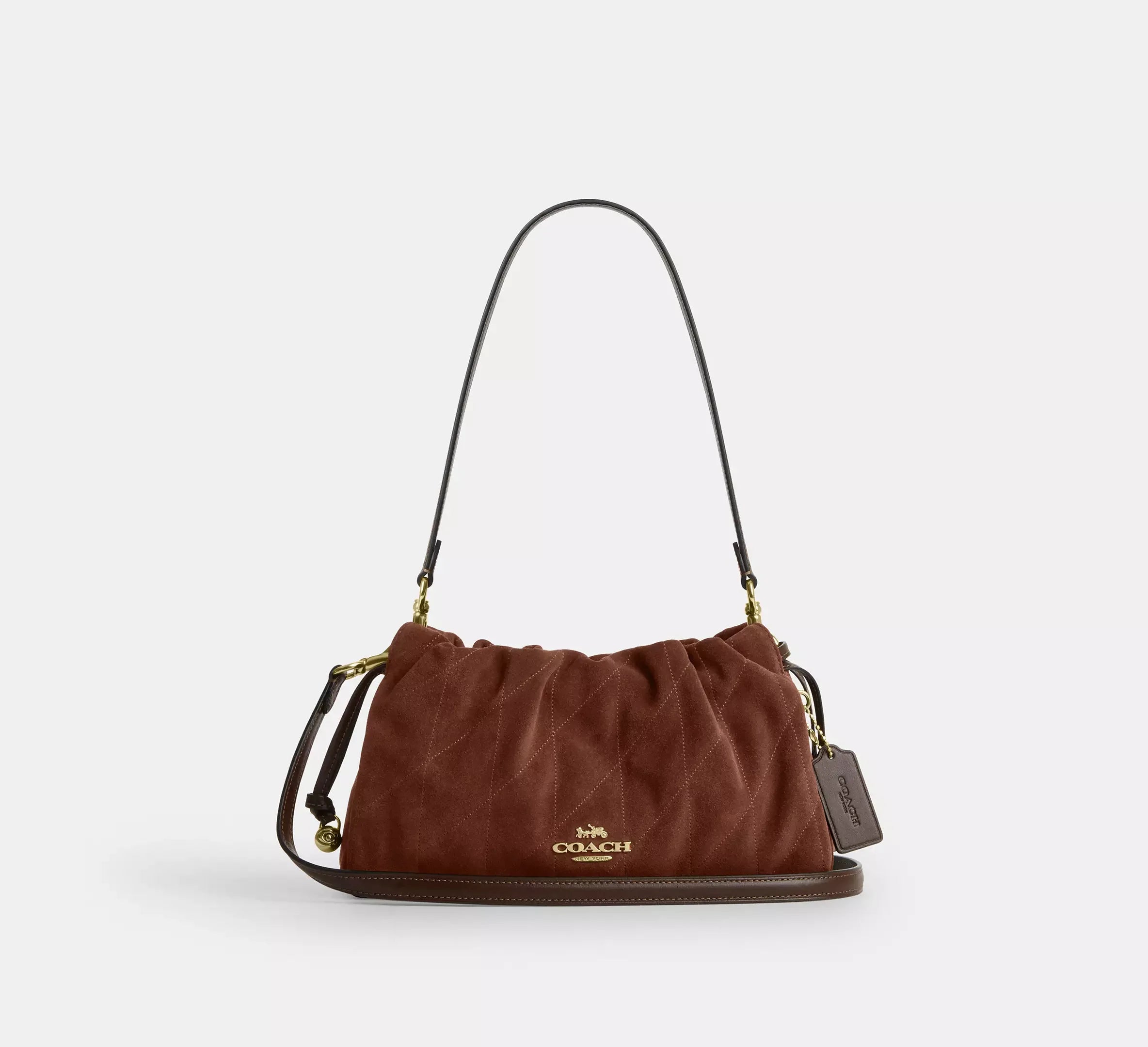 Coach Faye Shoulder Bag With Quilting - Gold/Vintage Brown/Maple - My Suti
