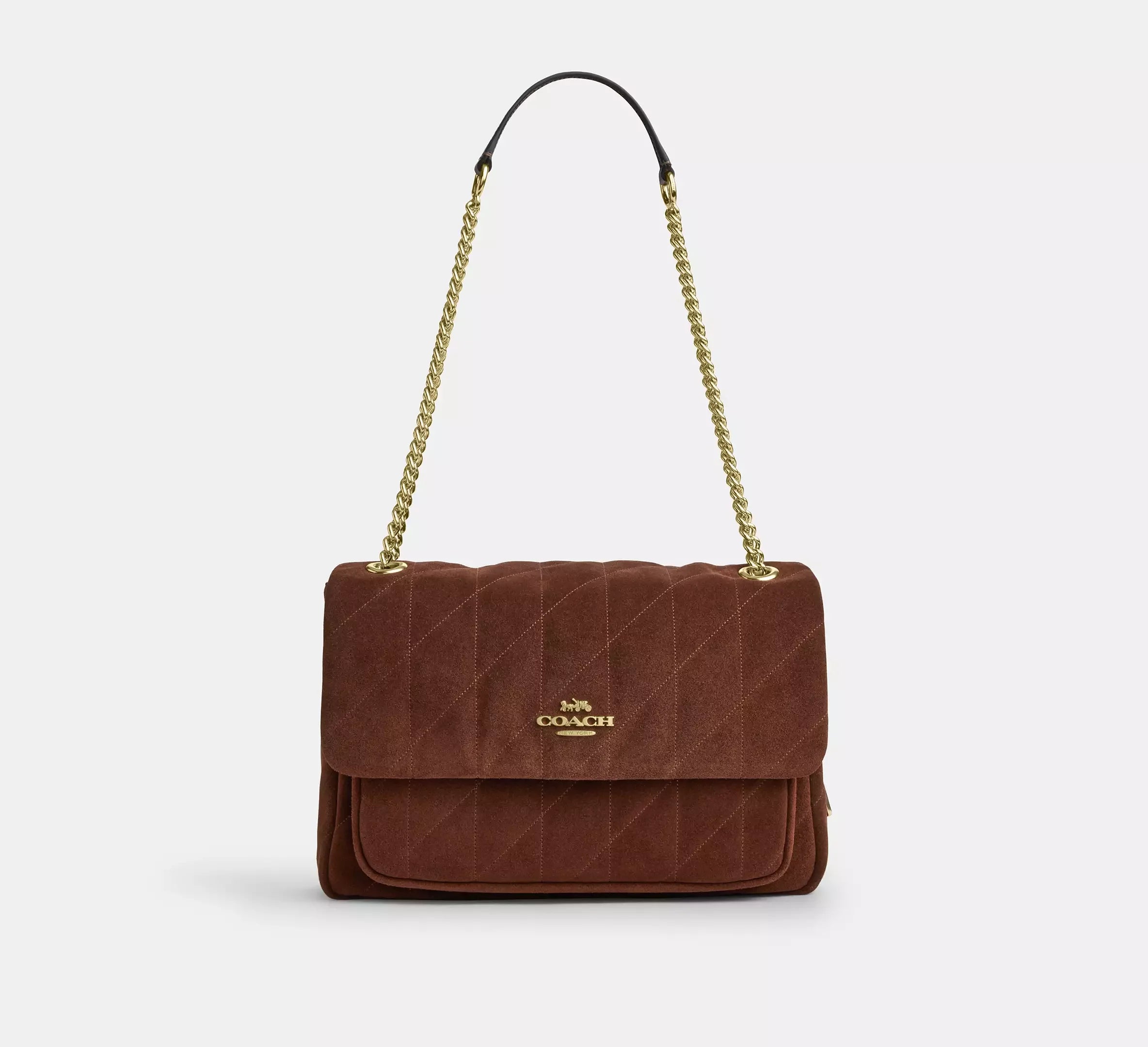 Coach Elodie Crossbody Bag With Quilting - Gold/Vintage Brown/Maple - My Suti