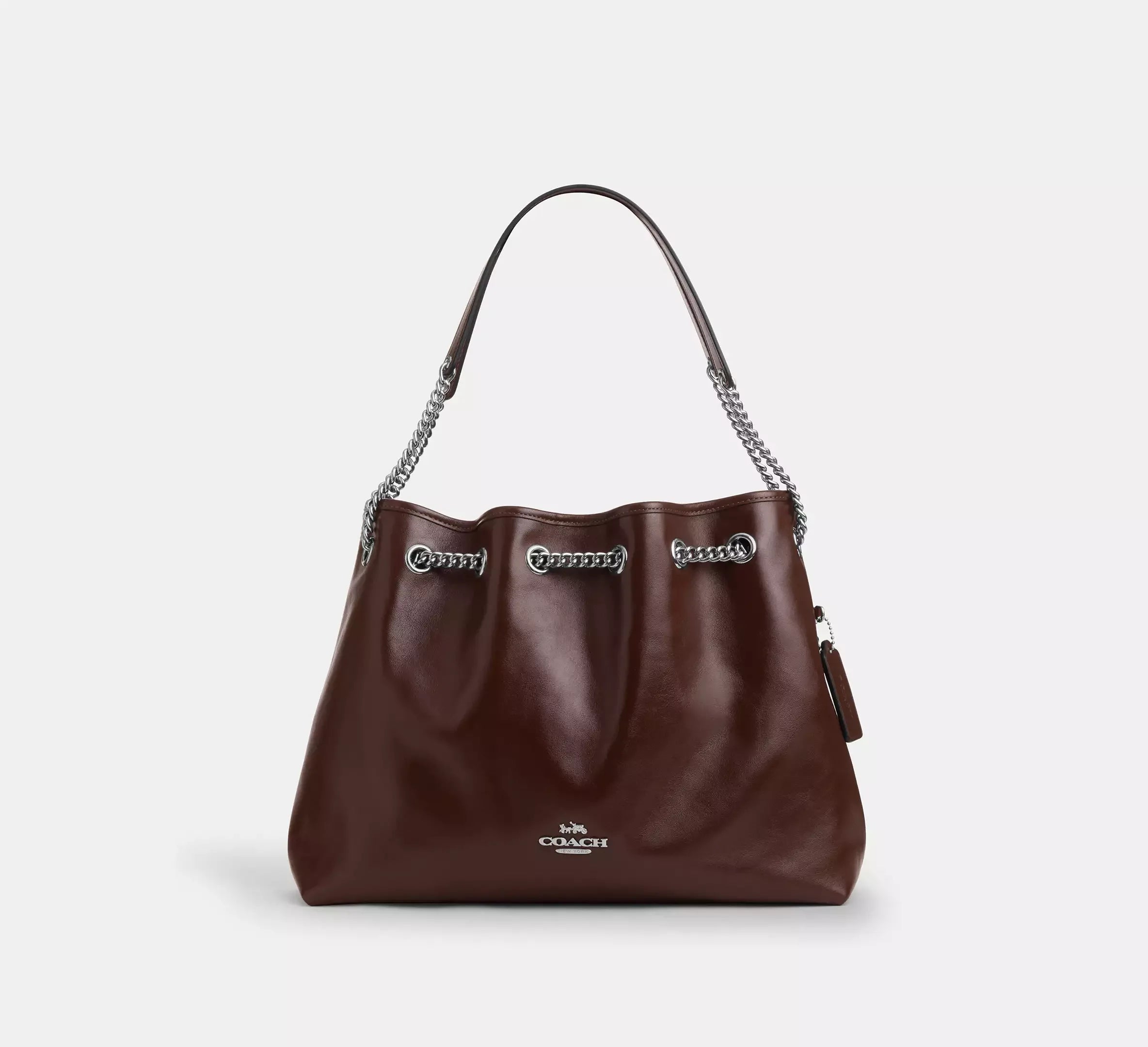 Coach Evelyn Shoulder Bag - Silver/Maple - My Suti
