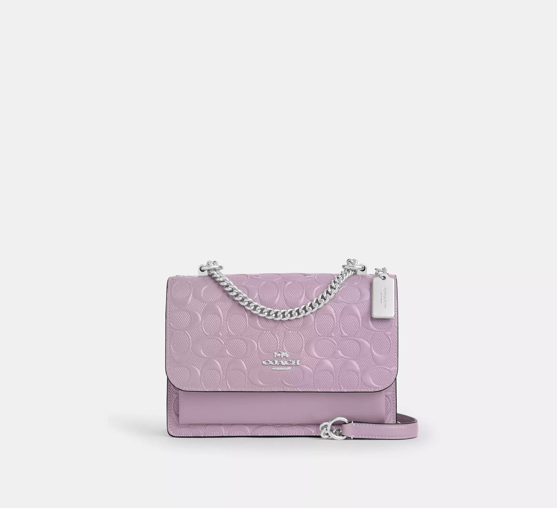 Coach Klare Crossbody Bag In Signature Leather - Silver - My Suti