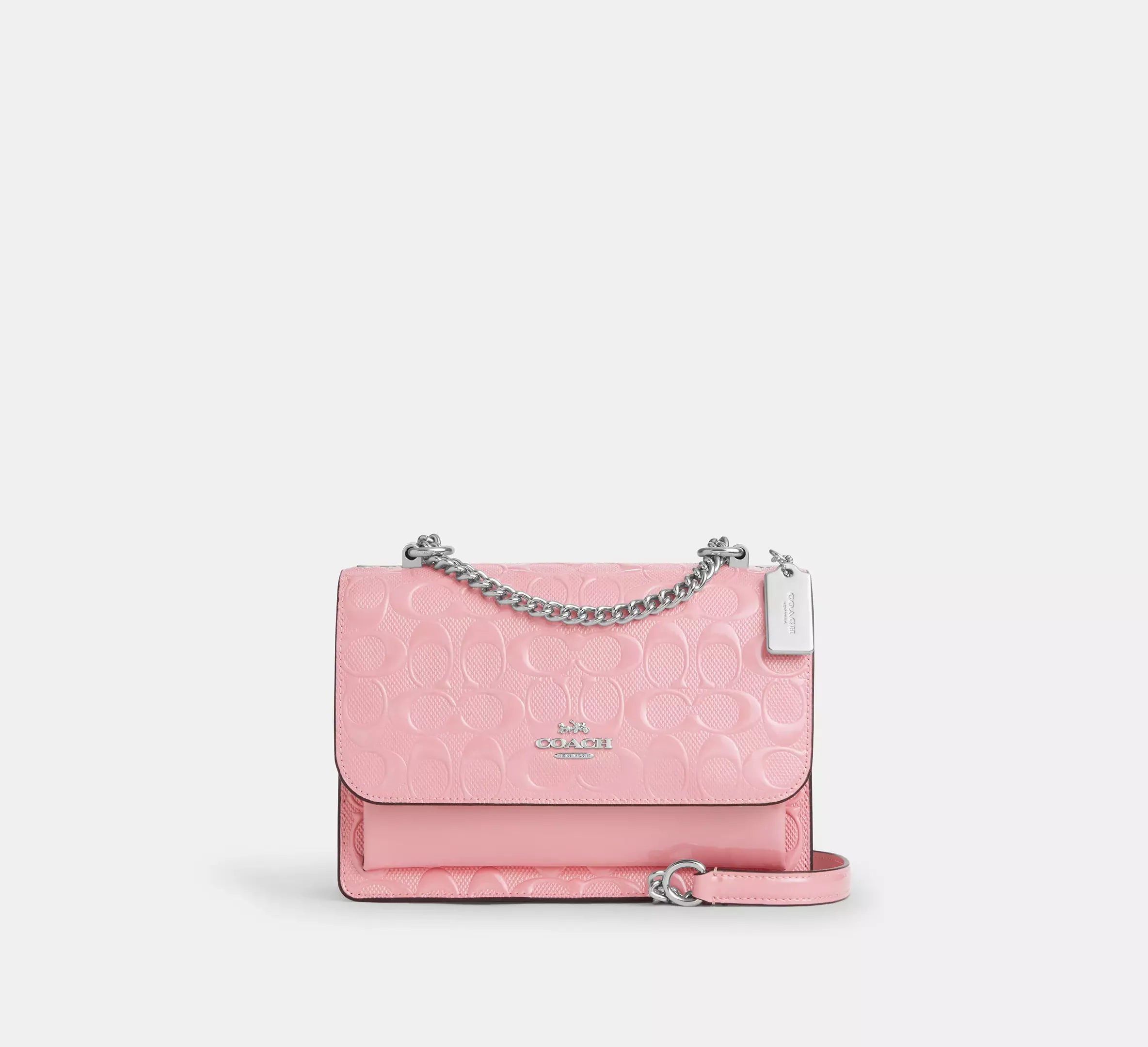 Coach Klare Crossbody Bag In Signature Leather - Silver - My Suti