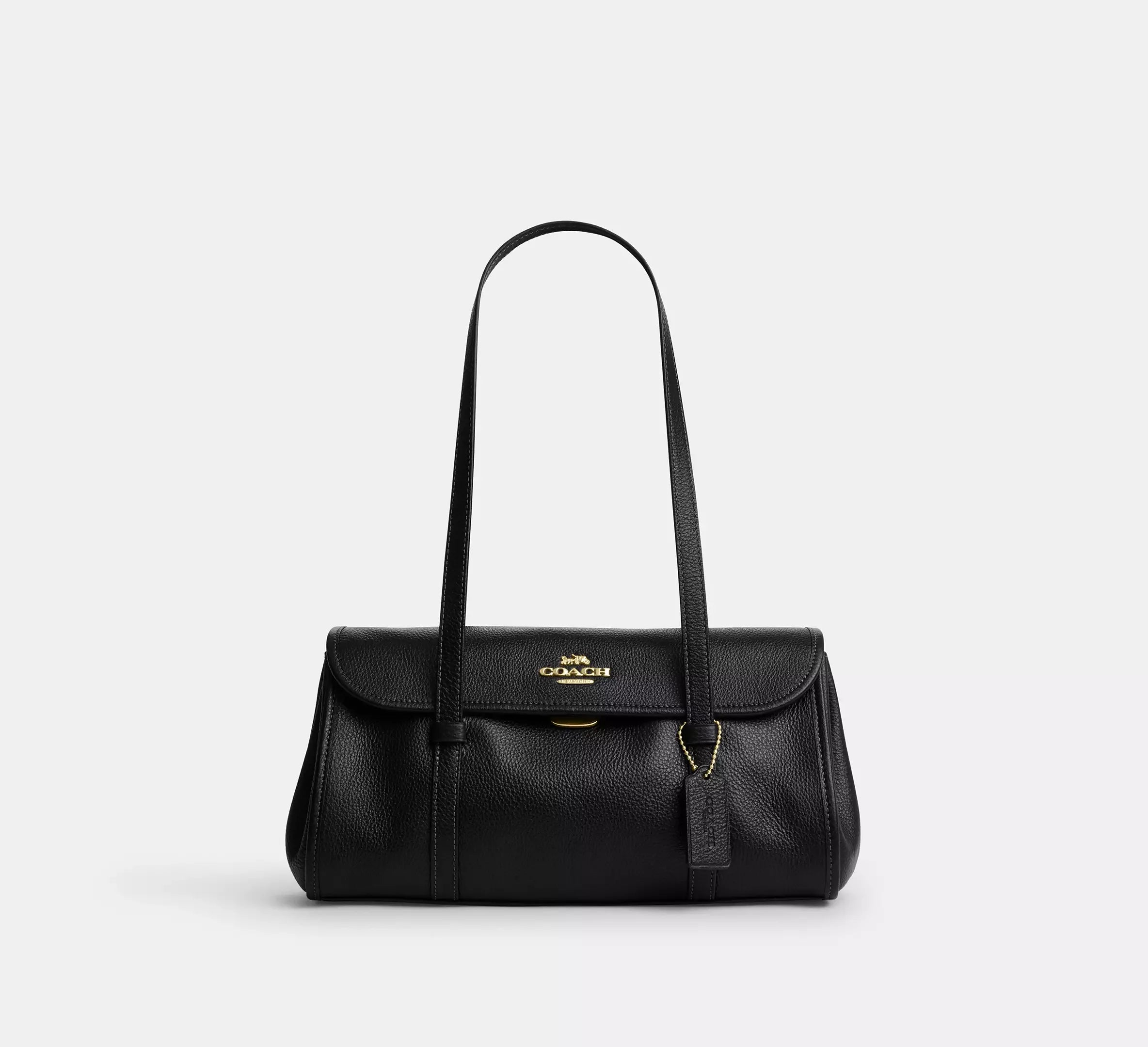 Coach Bridget Flap Shoulder Bag - Gold/Black - My Suti