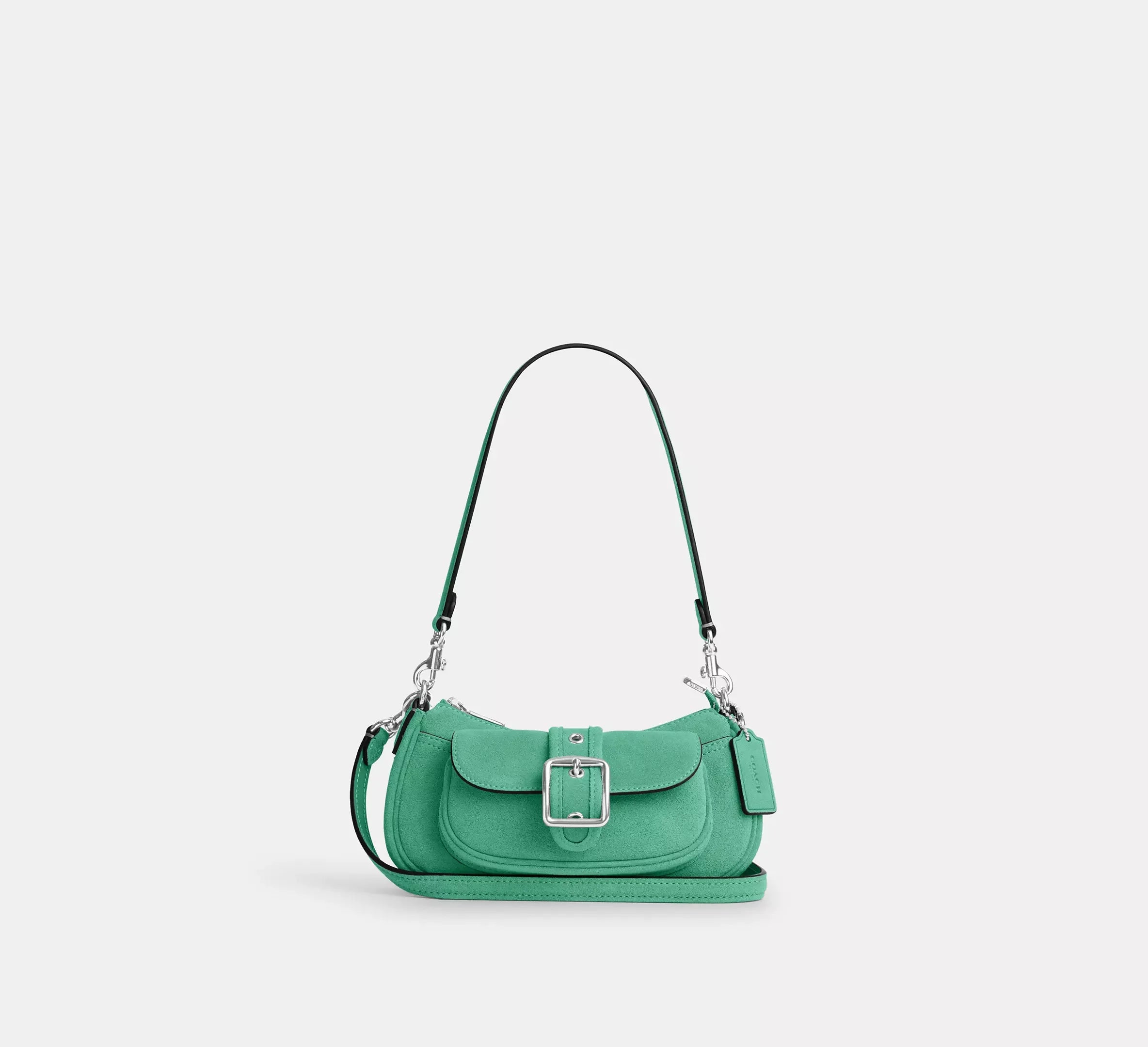 Coach Ashton Mini Shoulder Bag - Silver/Mint - My Suti