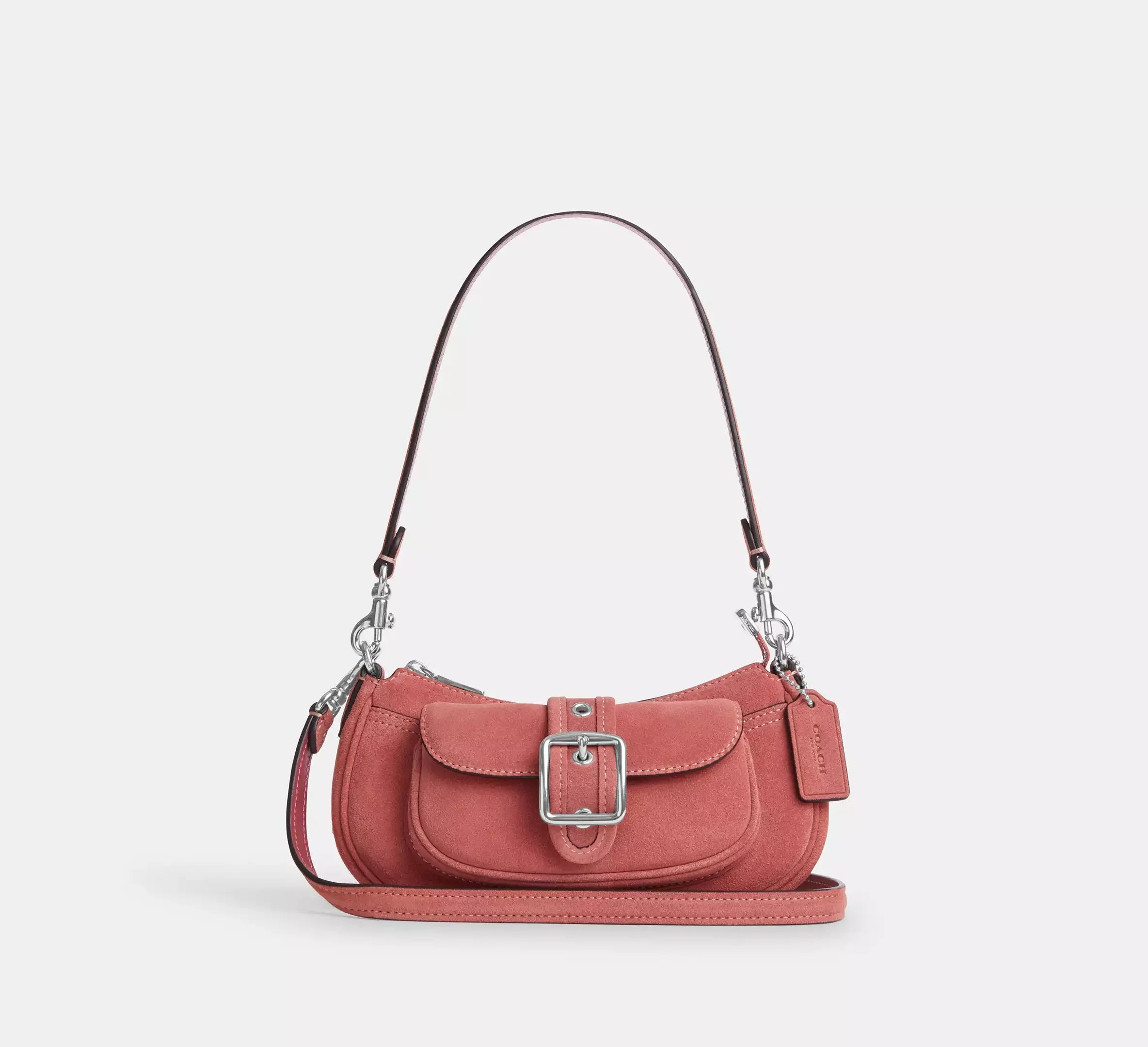 Coach Ashton Mini Shoulder Bag - Silver/Pink - My Suti