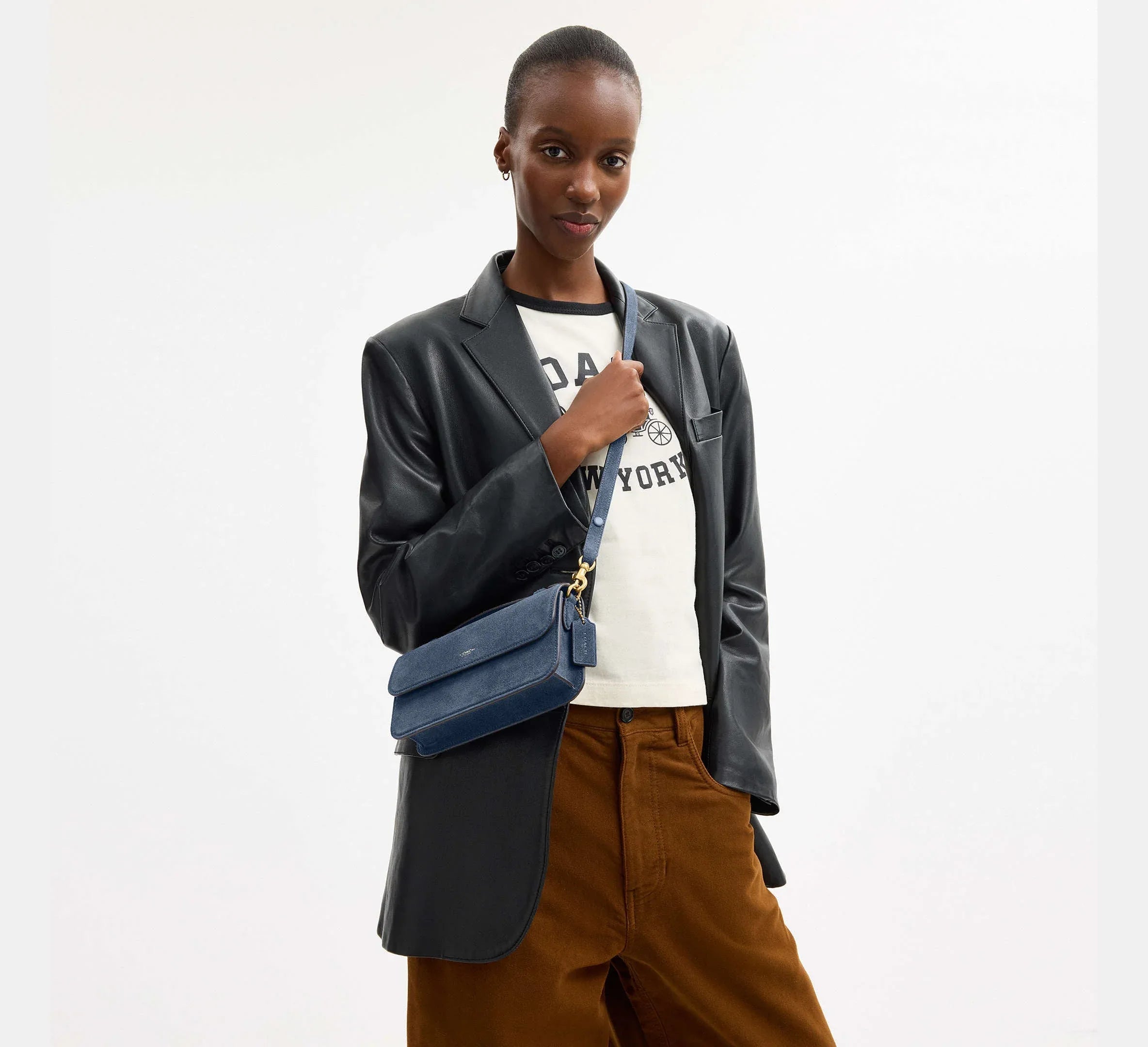 Coach Elora Top Handle Crossbody Bag SEZON - Brass/Light Denim - My Suti