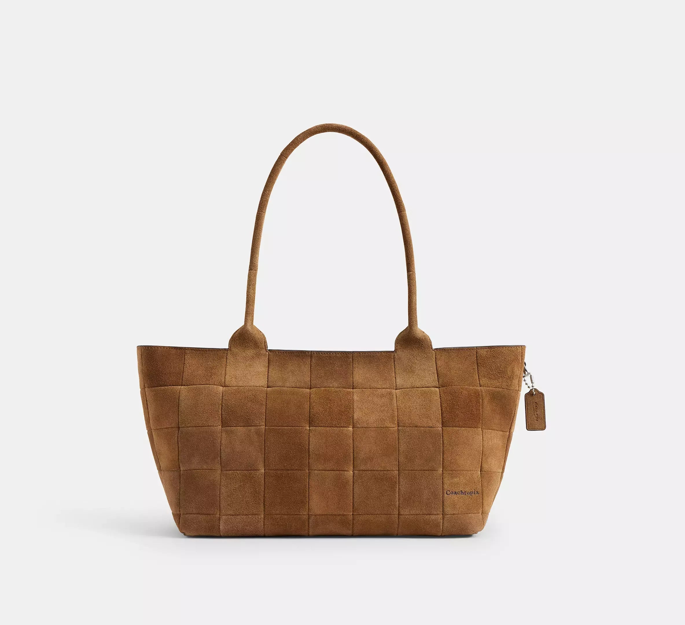 Coach Large Tote Bag In Upcrafted Suede - Cedar Suede - My Suti