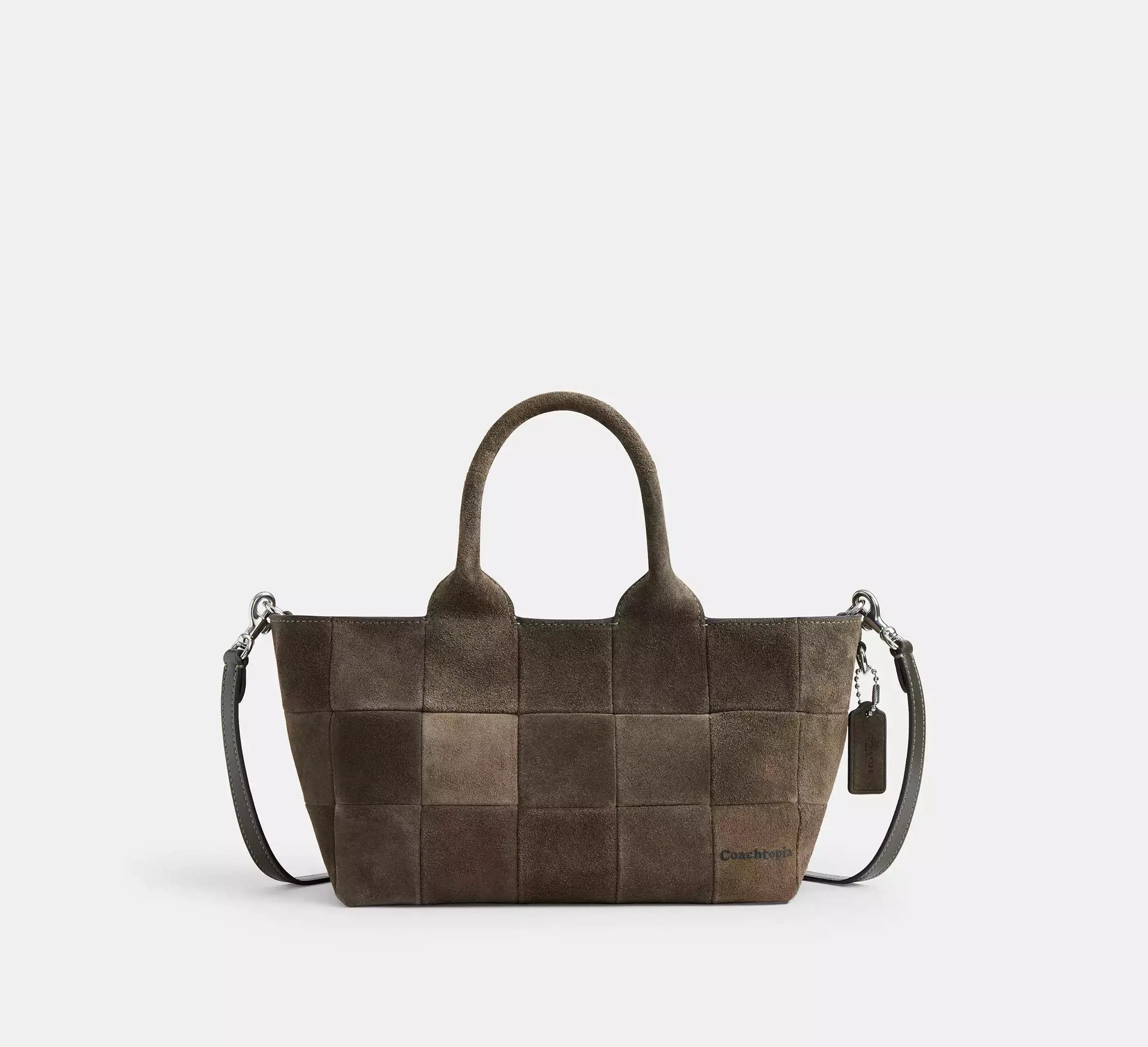 Coach Alter/Ego Small Tote Bag In Upcrafted Suede - Olive Suede - My Suti