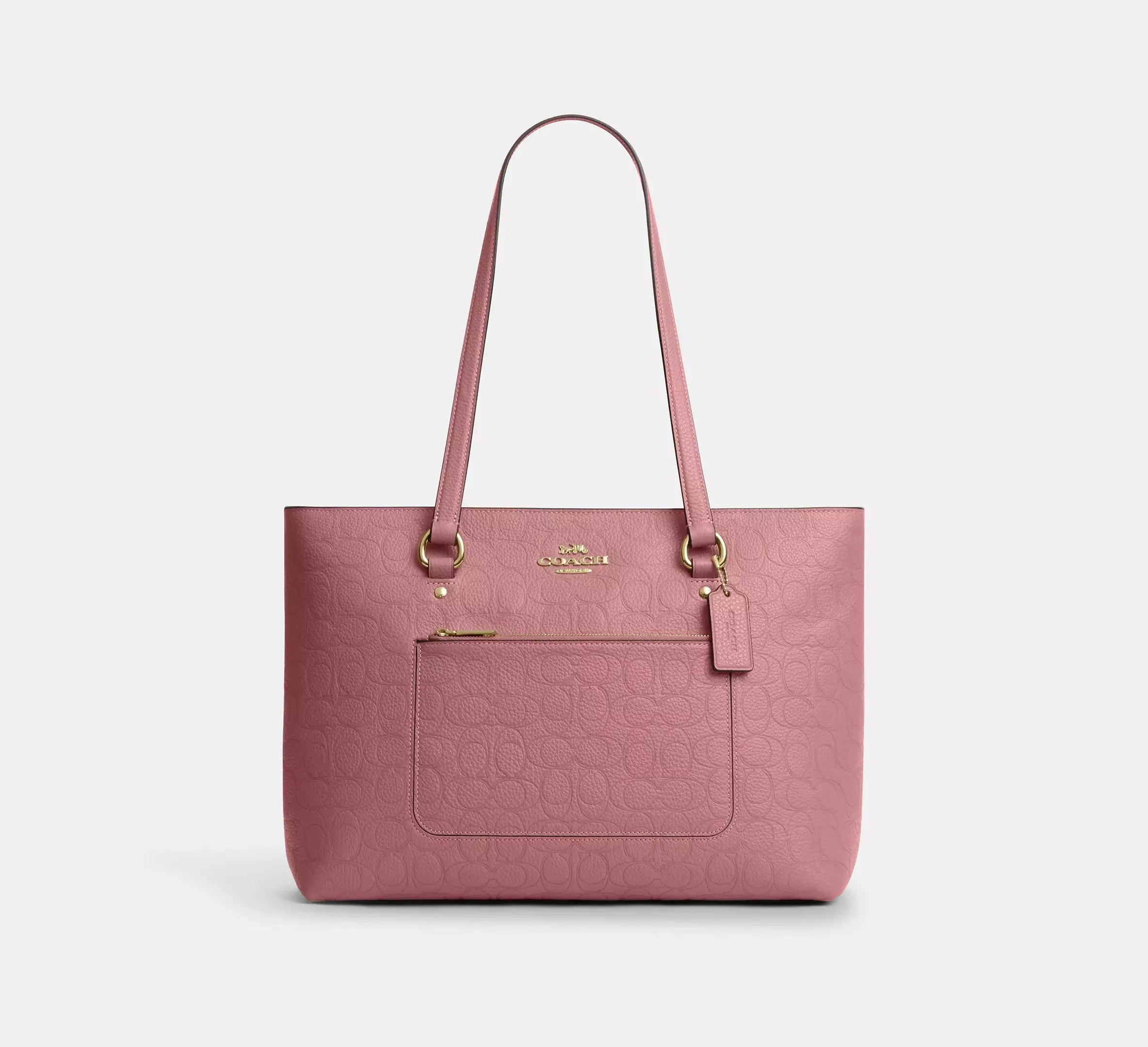 Coach Station Tote Bag In Signature Leather - Gold - My Suti