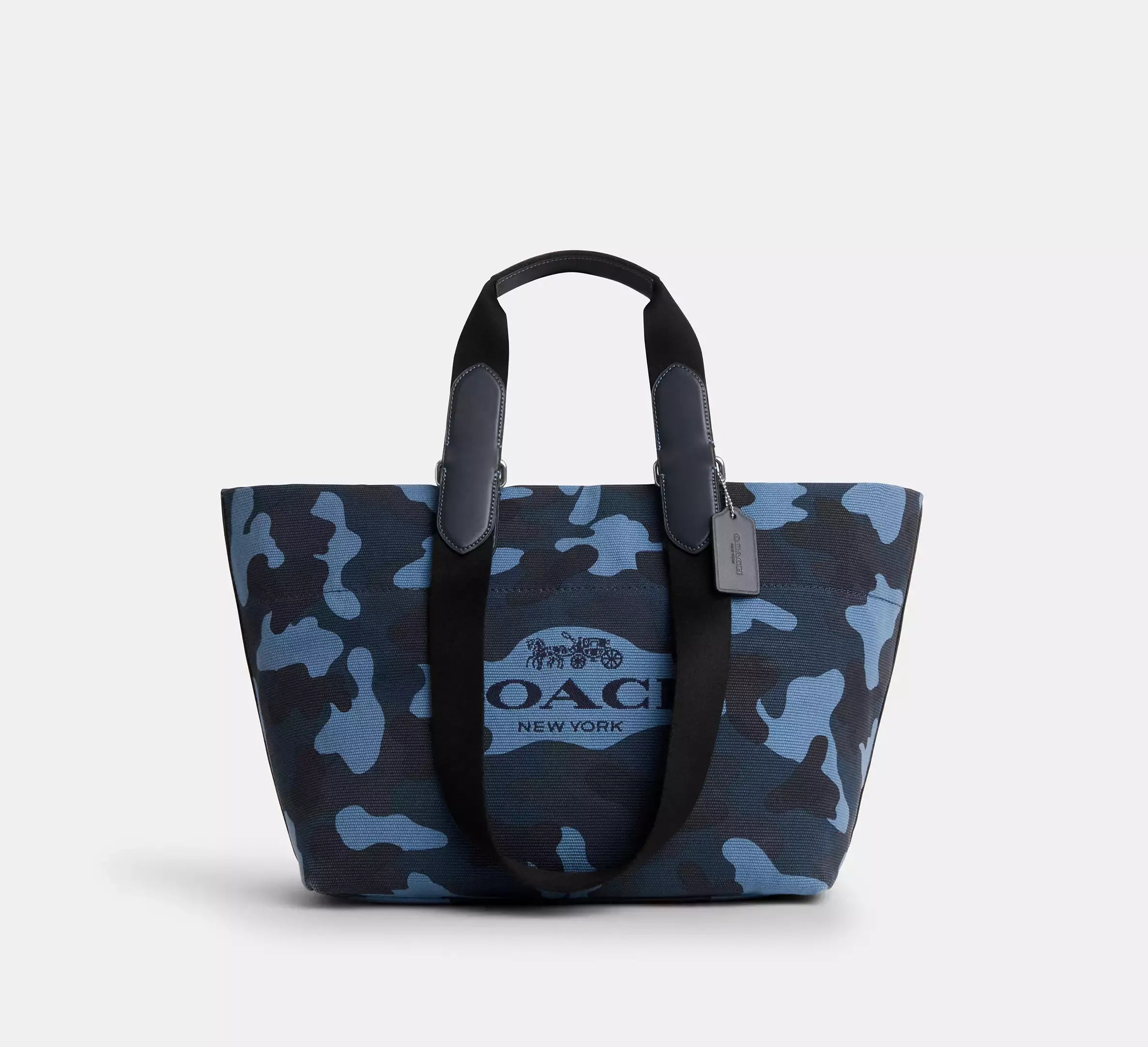 Coach Small Tour Tote Bag With Camo Print - Silver - My Suti