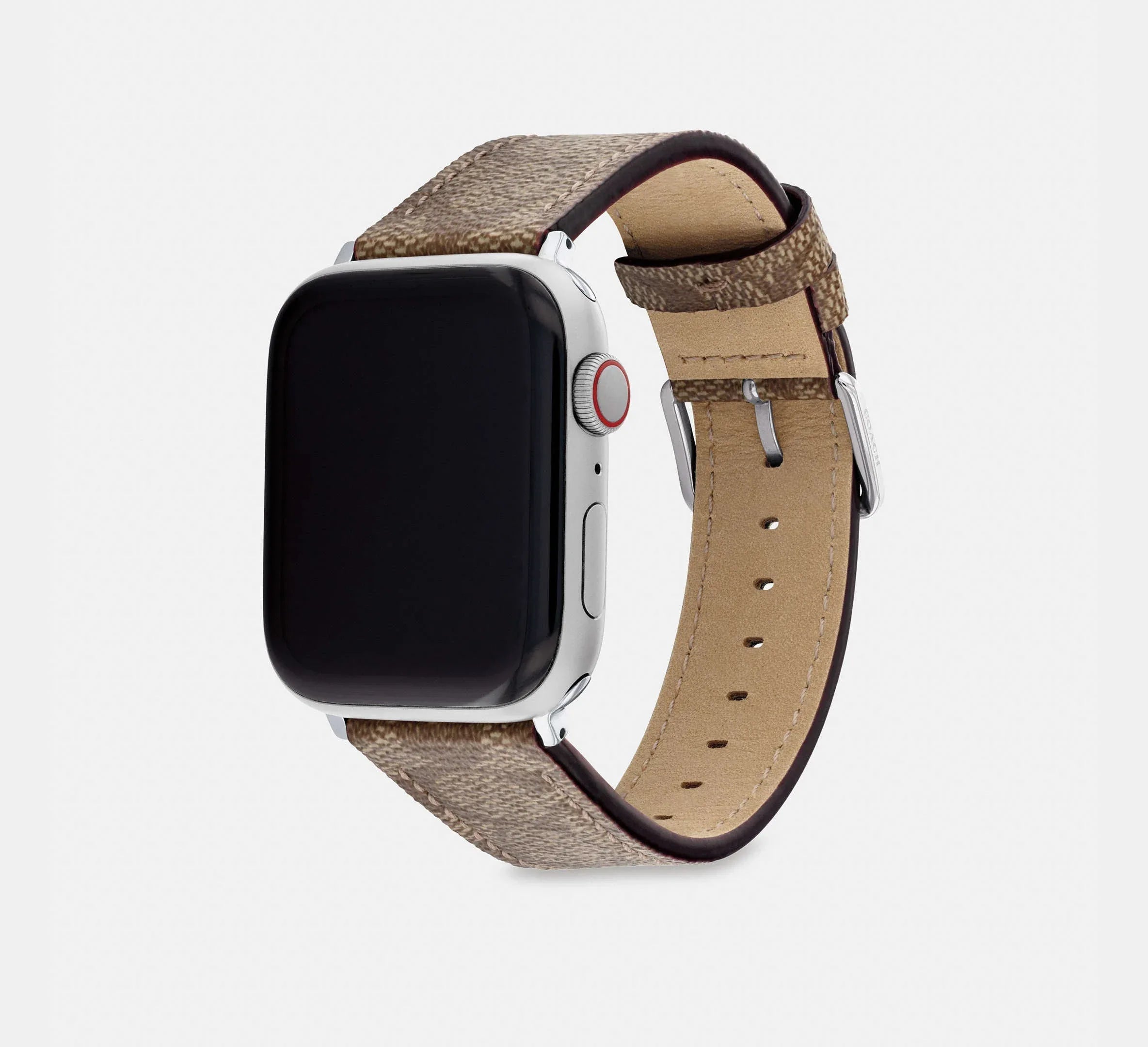Coach Apple Watch® Strap, 42 Mm And 44 Mm - Khaki - My Suti