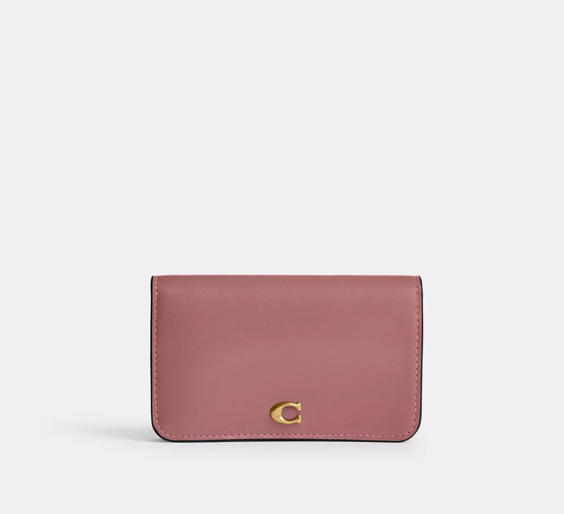 Coach Essential Slim Card Case - Brass/Peony - My Suti